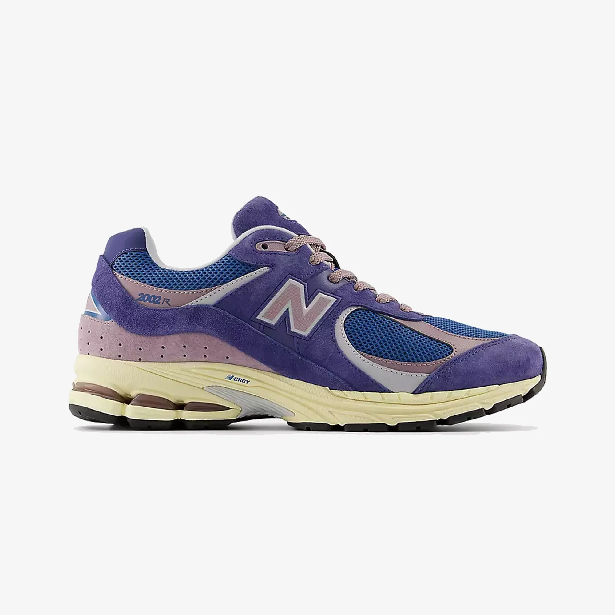 running for a way to stay creative kids' size New Balance | 2002R { PURPLE/SEA STONE
