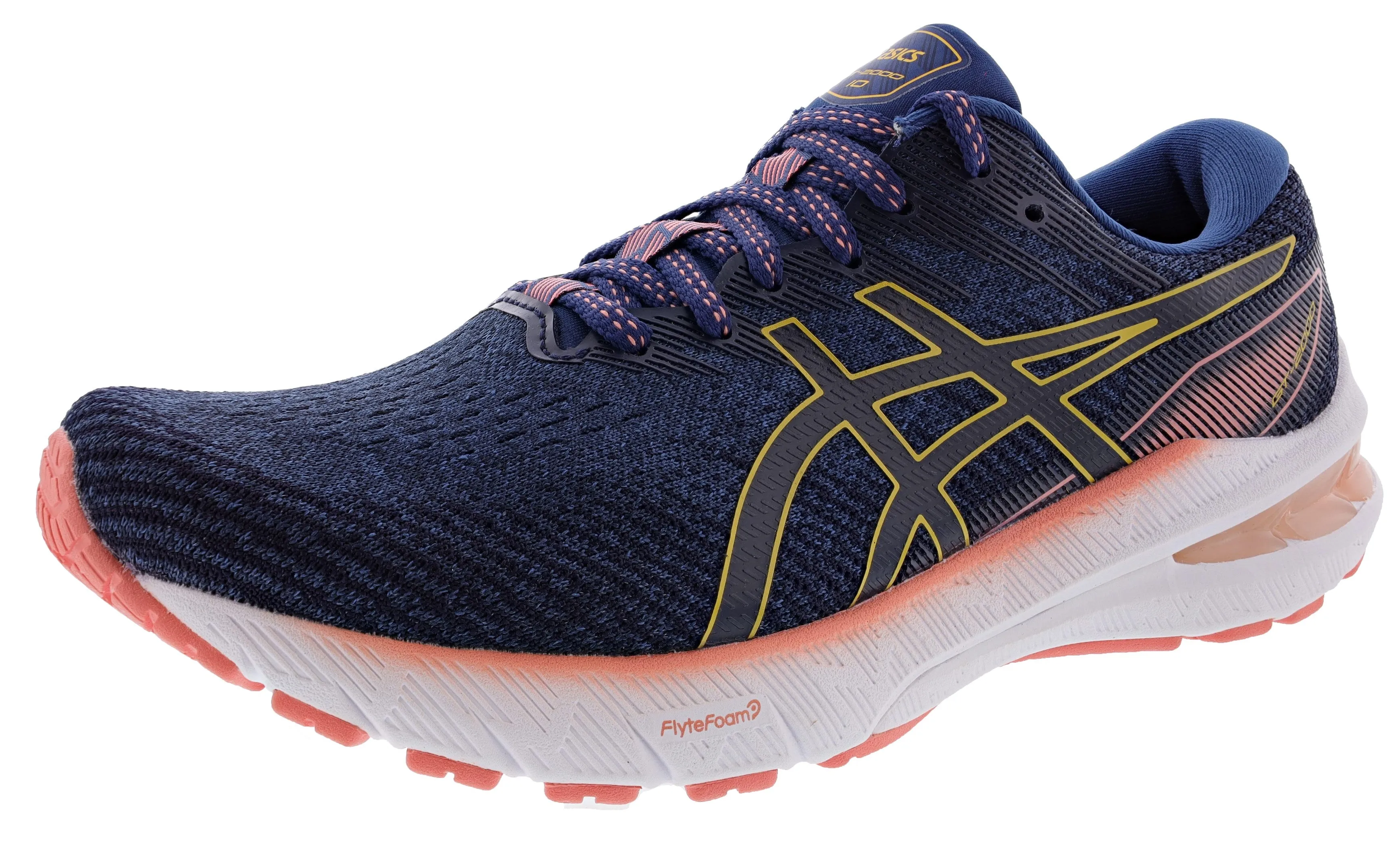 ASICS Women Cushioned Running Shoes GT 2000 10 Puma Ignite