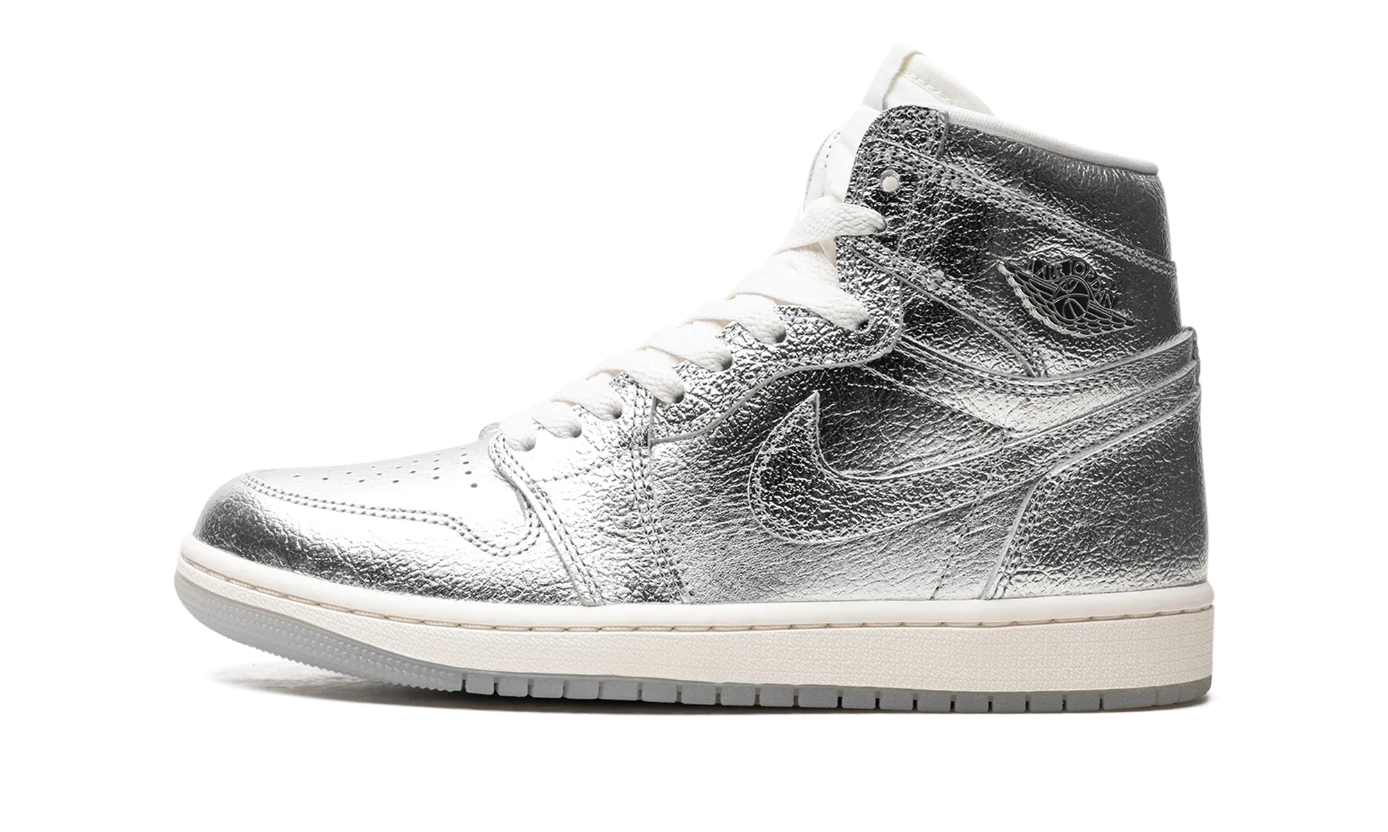 Air Jordan 1 High OG WMNS "Metallic Silver" Lightweight Cushioned Sole Calm Tones