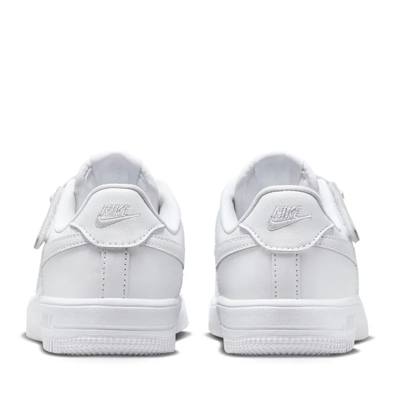AdjustableFit Nike Force 1 Low EasyOn (PS) - White/White