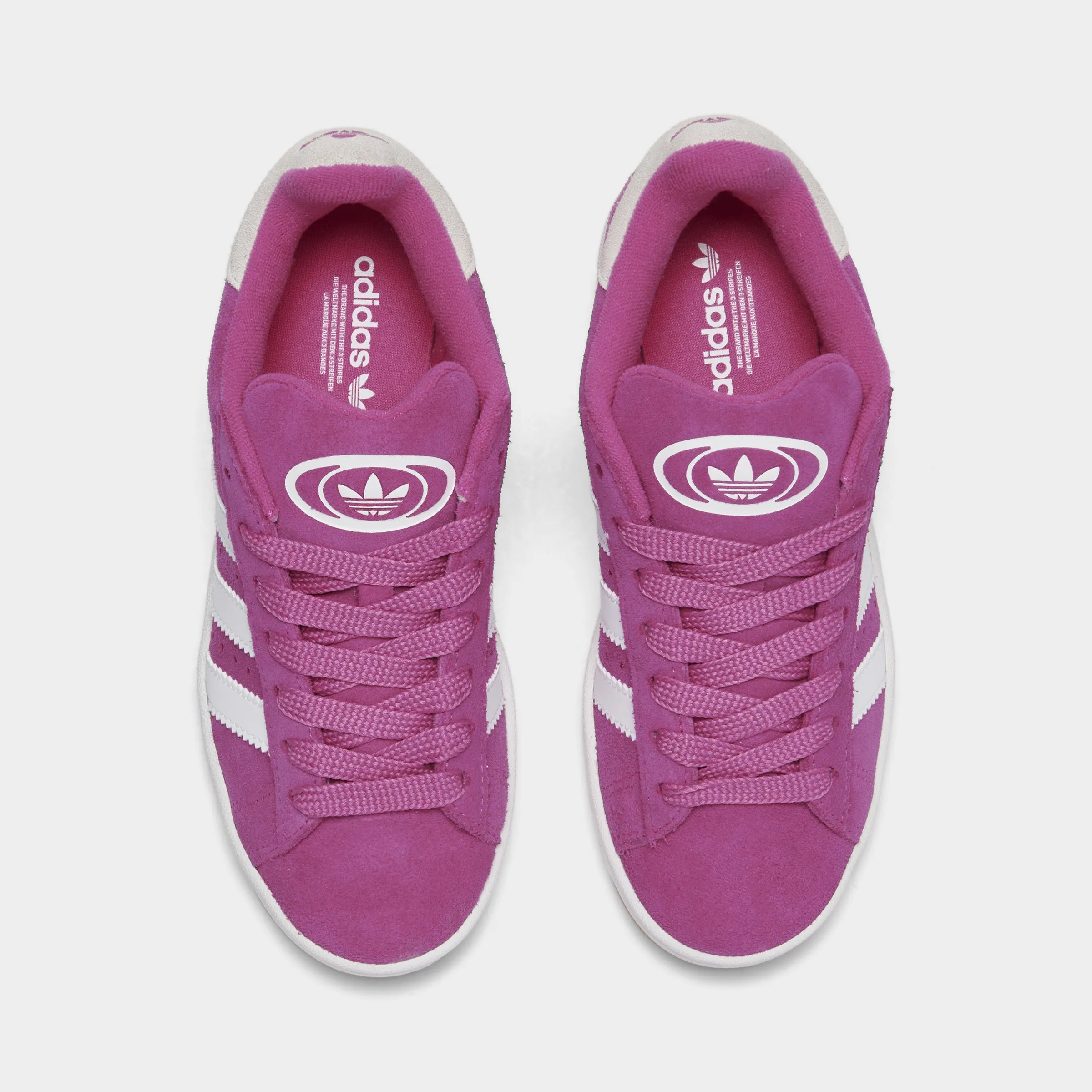 Back Tab Abrasion Resistant Reinforcement adidas Juniors' Campus 00s Pink / White - Gum