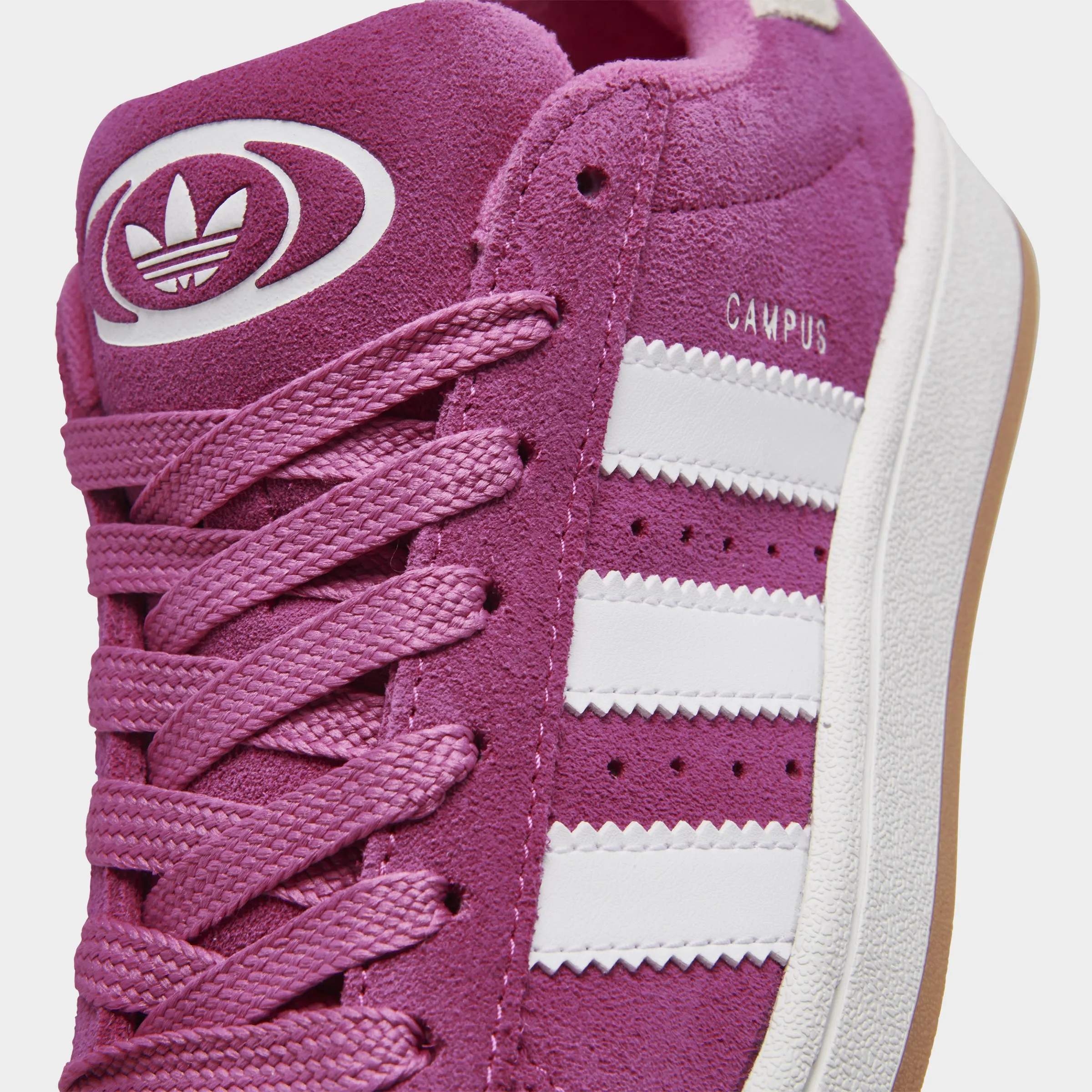 Cool Feet Flexible Cushioning adidas Juniors' Campus 00s Pink / White - Gum
