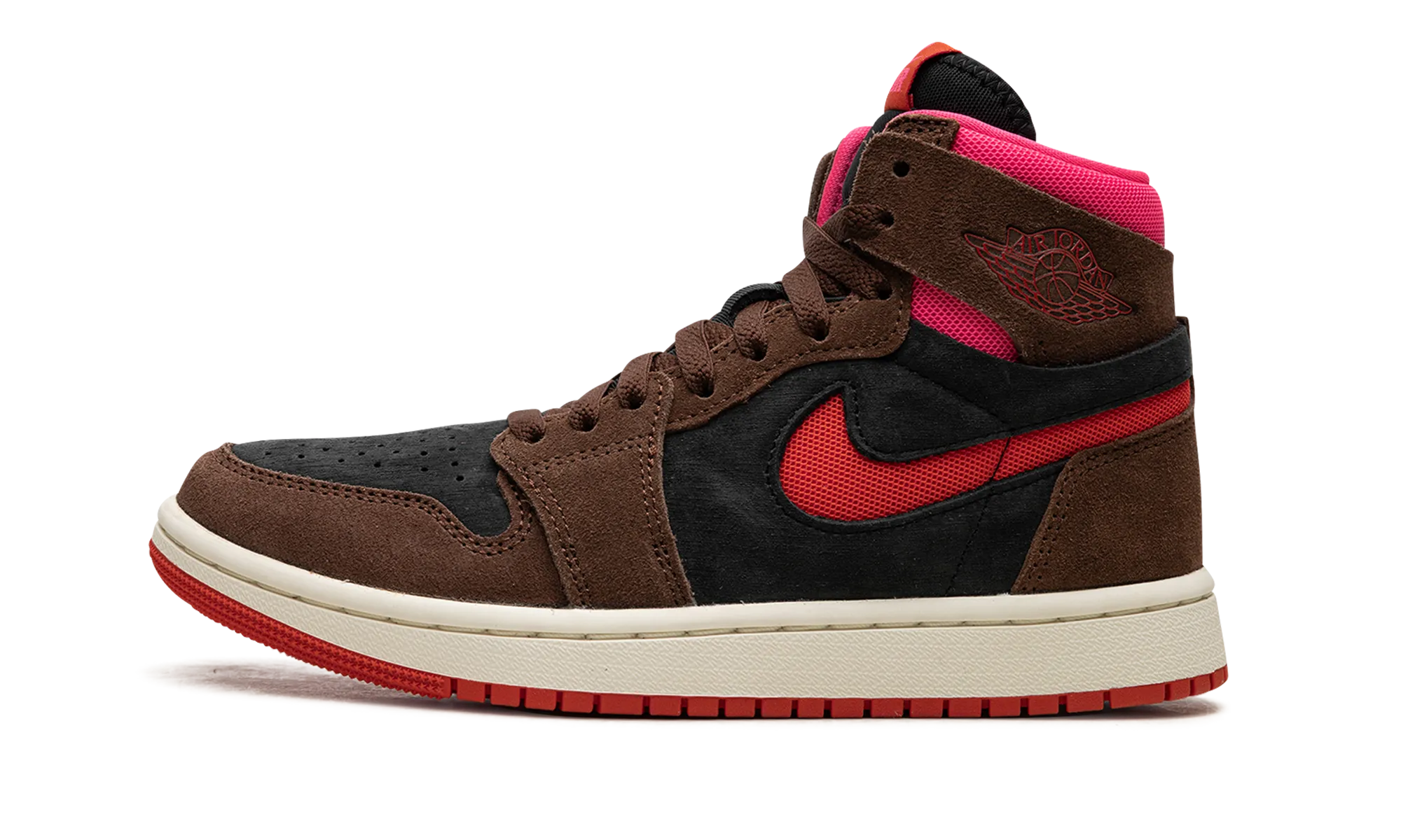 AIR JORDAN 1 ZOOM AIR CMFT WMNS "Cacao Wow/Picante Red/Black/Hyper Pink" Track ready Track Walk