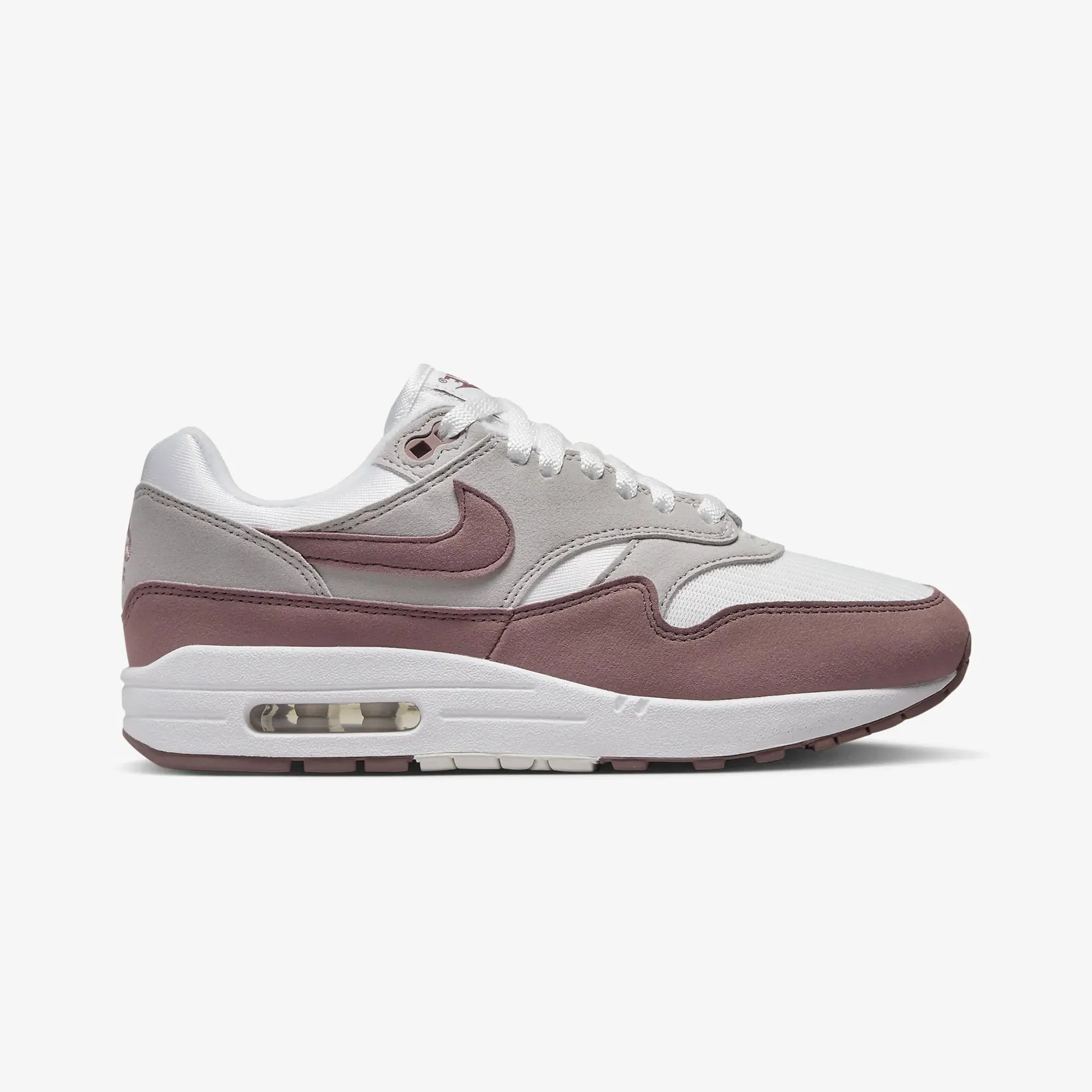 Nike | AIR MAX 1  { SUMMIT WHITE/SMOKEY MAUVE-LT IRON ORE Responsive Choice