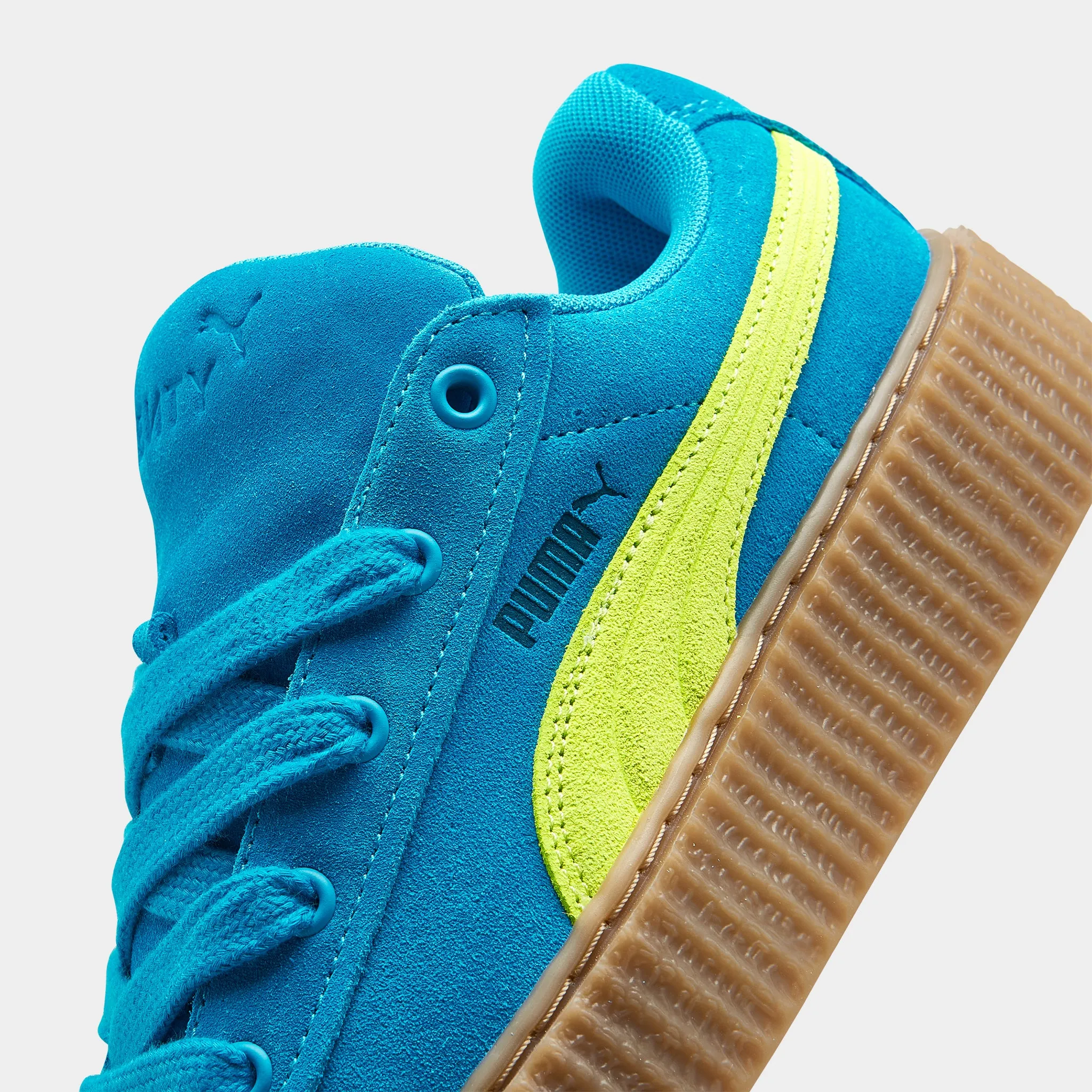 Relaxed Step High-Quality Materials PUMA Juniors' Fenty Creeper / Blue