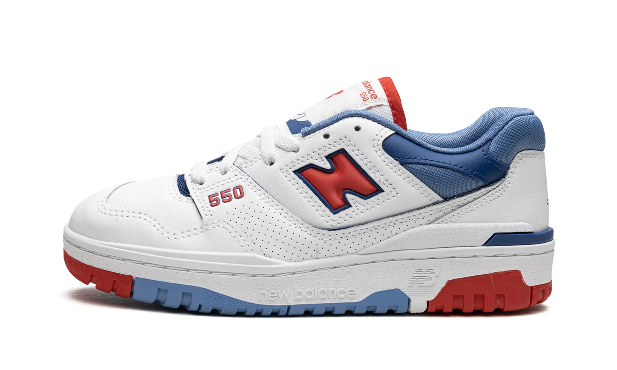 550 "White/Red/Blue" running for team goals running with backpack shoes
