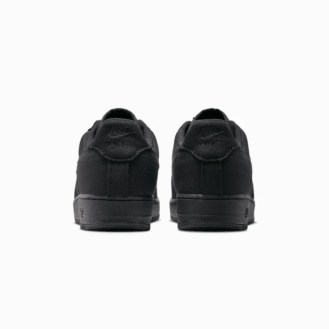 Anti   Blister Breathability Enhanced NIKE | AIR FORCE 1 LOW CANVAS { BLACK/BLACK