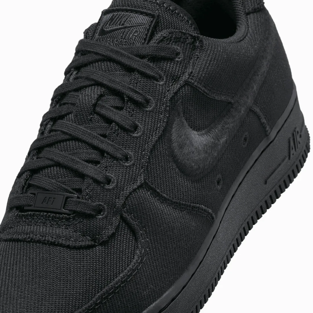 Ready Anywhere NIKE | AIR FORCE 1 LOW CANVAS { BLACK/BLACK