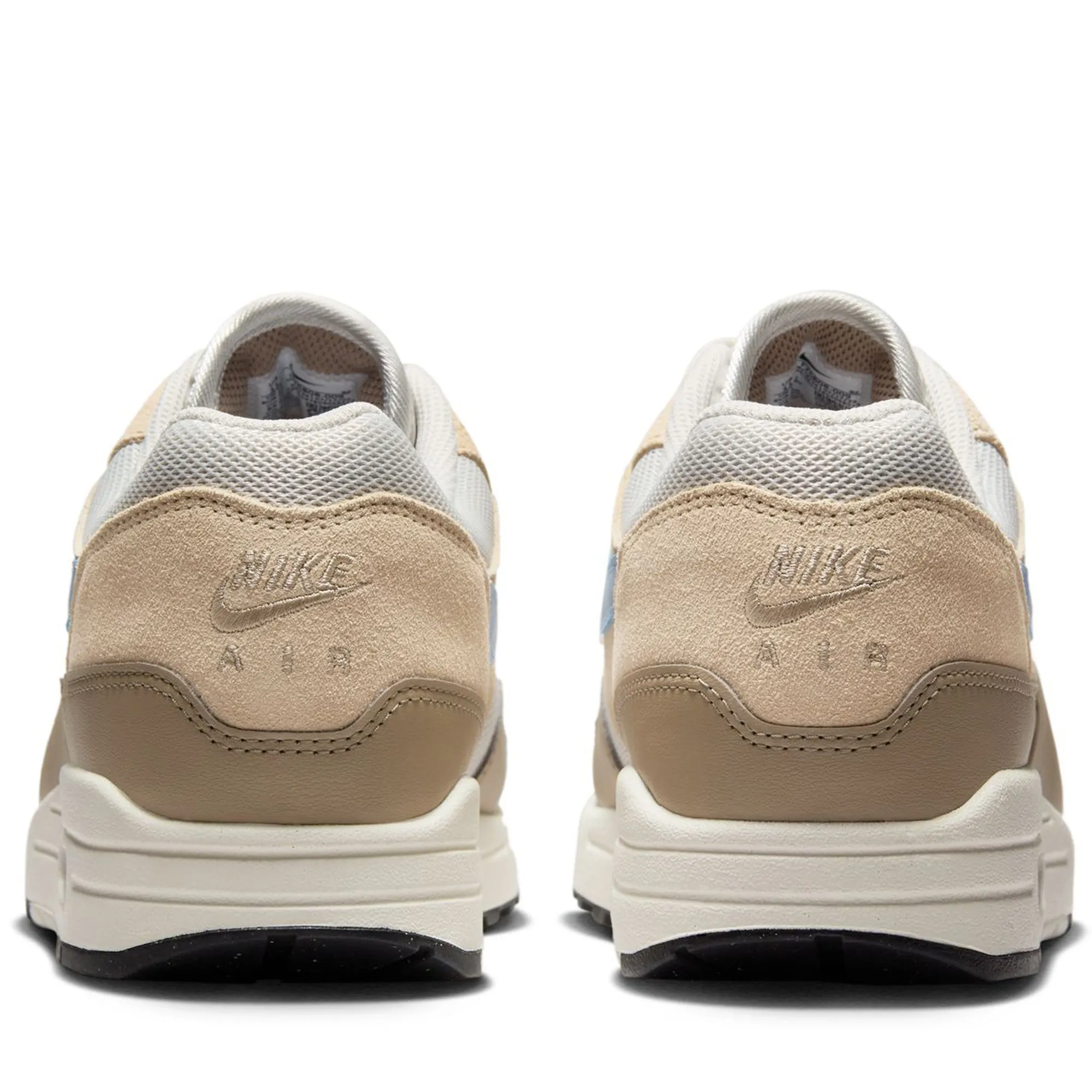 Nike Air Max 1 Essential - Light Bone/Psychic Blue Lightweight Responsive Cushioning Weekend Sport