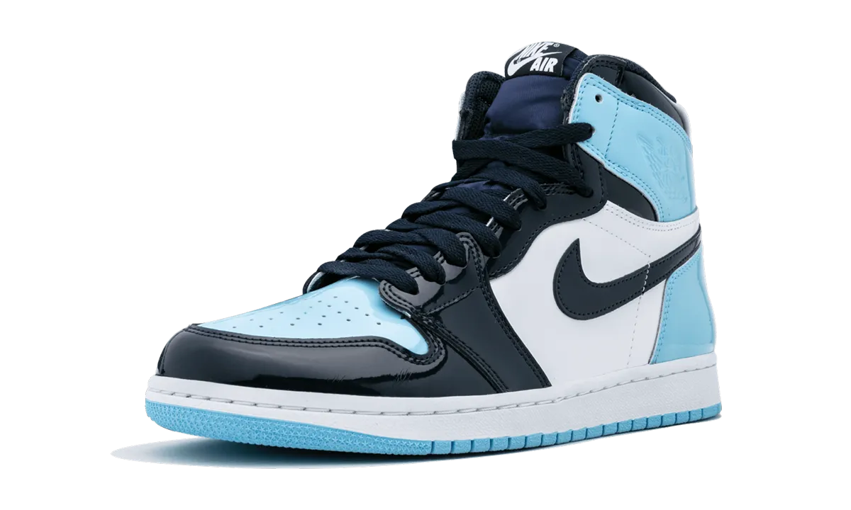 Gentle Texture AIR JORDAN 1 HIGH OG WMNS "UNC Patent Leather"