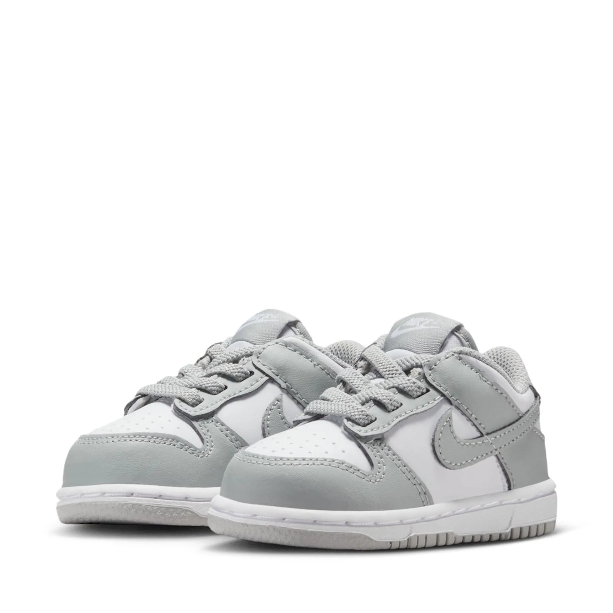 Nike Dunk Low (TD) - White/Light Smoke Grey Layered sole Heel Stability