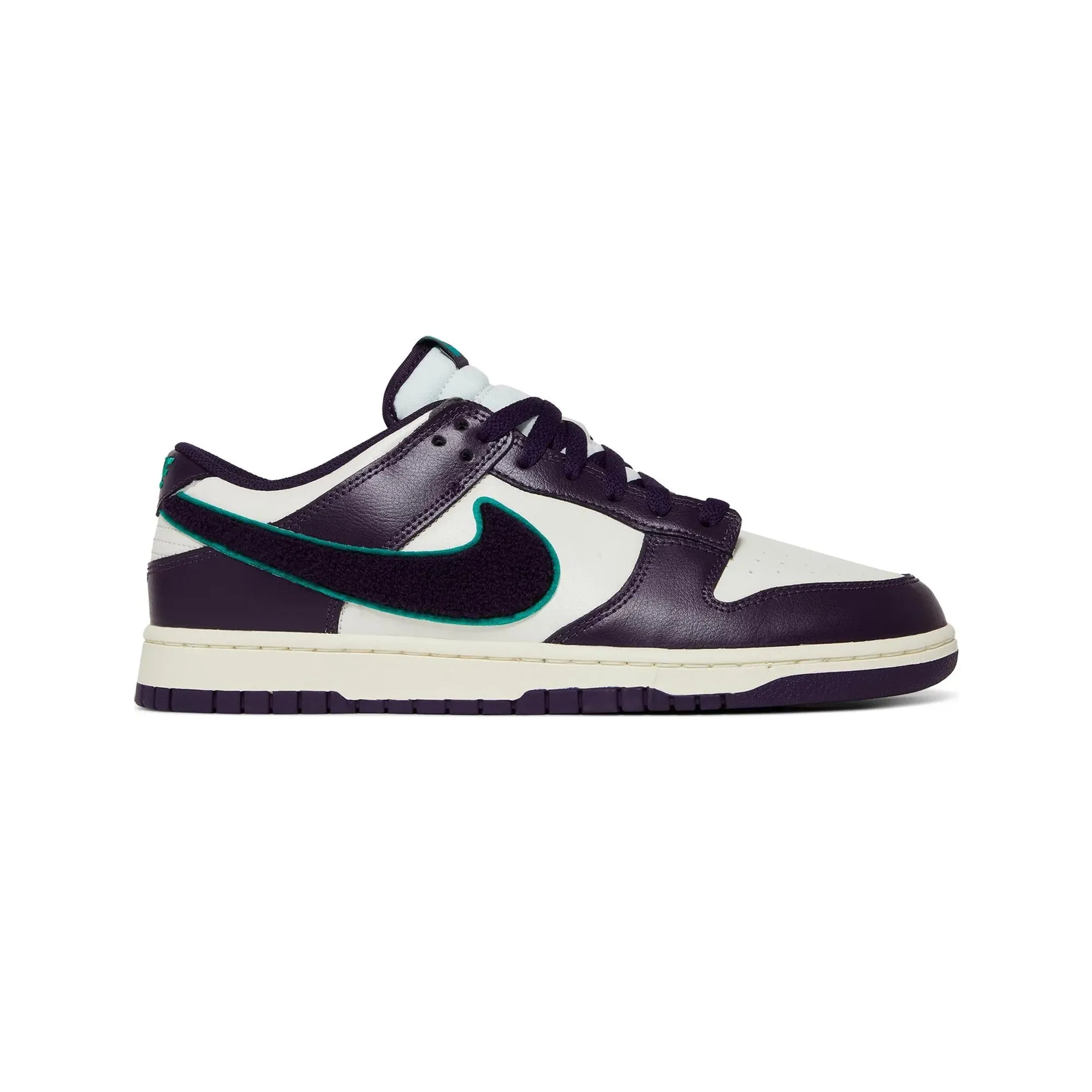 Nike Dunk Low Chenille Swoosh 'Sail Grand Purple' (2022) Balanced Cushioning Step Control