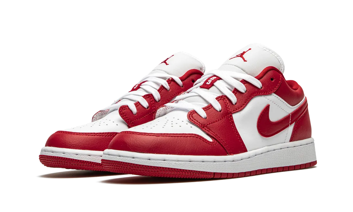 Air Jordan 1 Low GS "Gym Red/White" Orthopedic Fit