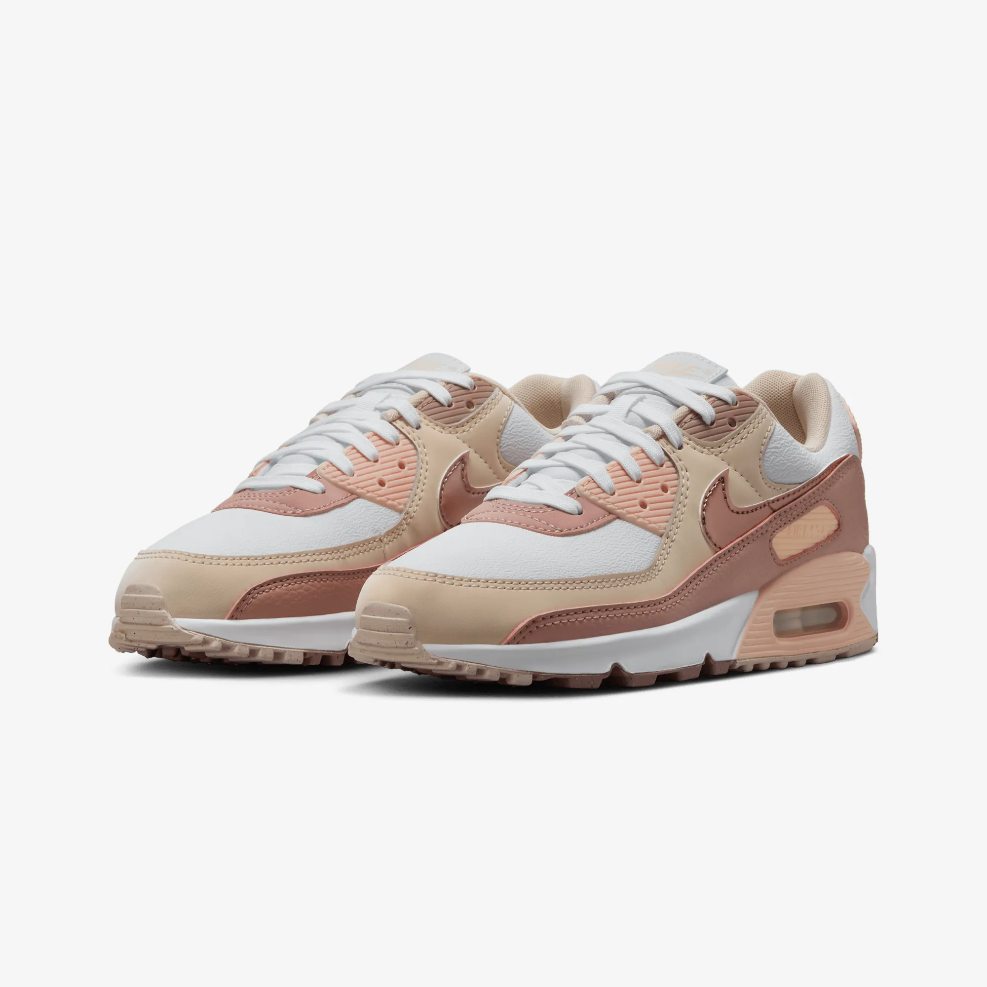 Urban Explorer Stylish grip Nike | AIR MAX 90 { WHITE/PARTICLE PINK-WASHED CORAL