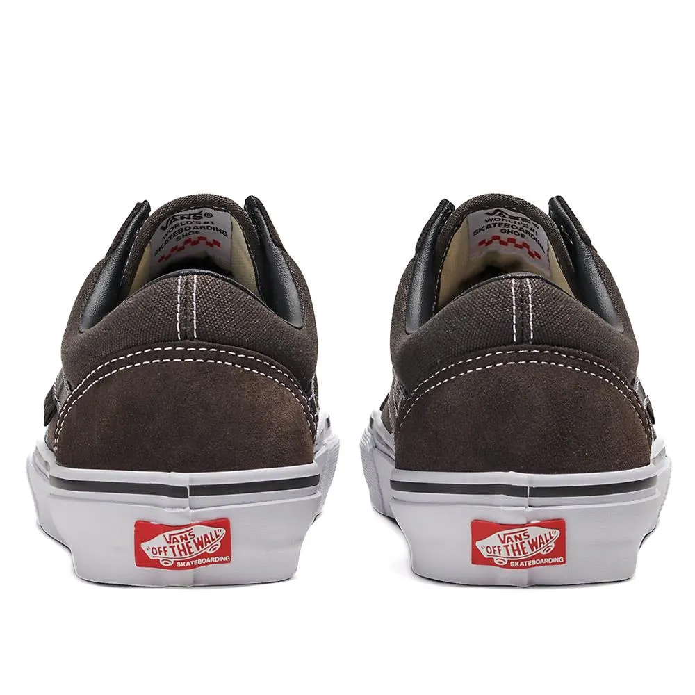 Ventilated Fit Vans Skate Old Skool - Chocolate/White
