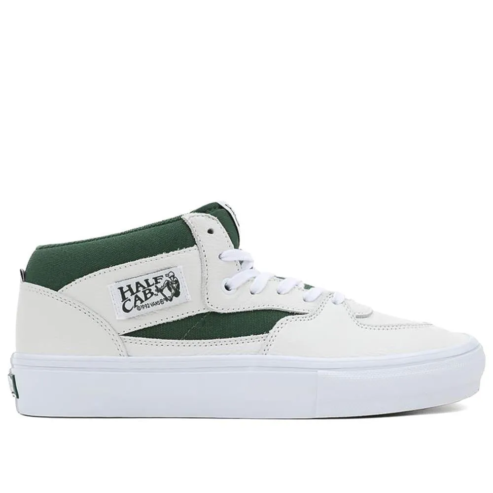 Vans Skate Half Cab - White/Green Shock-absorbent