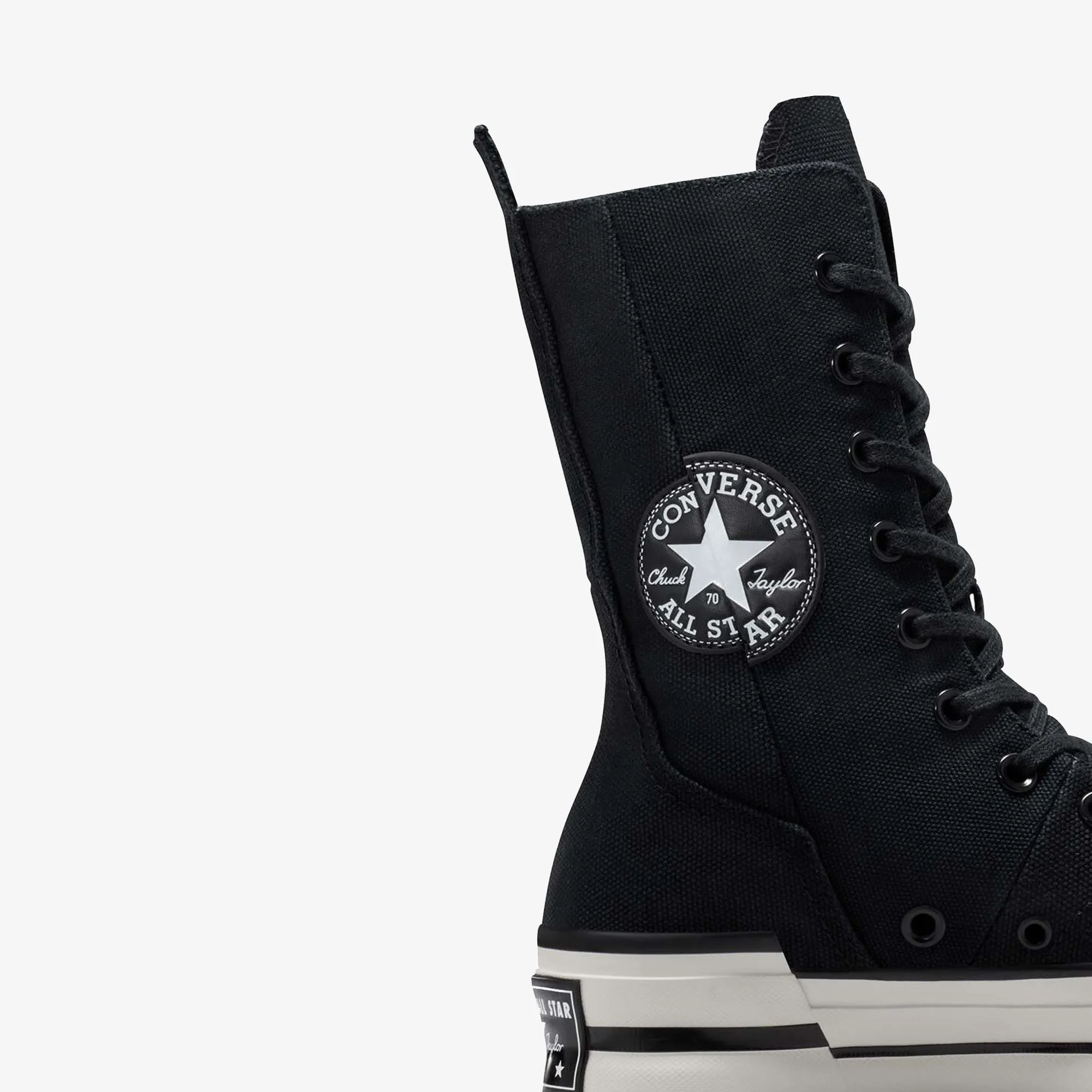 Sock Like Collar Smart Choice CONVERSE | CHUCK 70 PLUS X-HI { BLACK/WHITE
