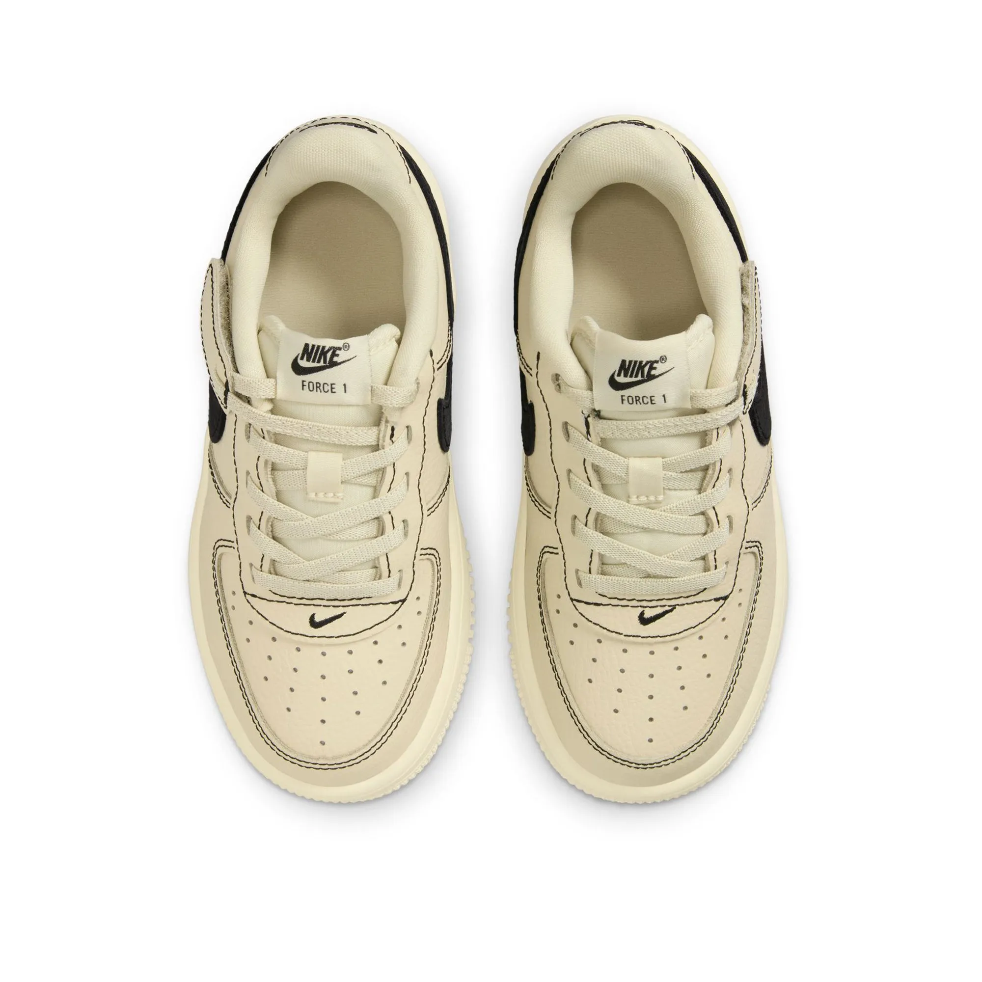 Nike Force 1 Low LV8 EasyOn (PS) - Light Khaki/Black Steady walk Comfort water