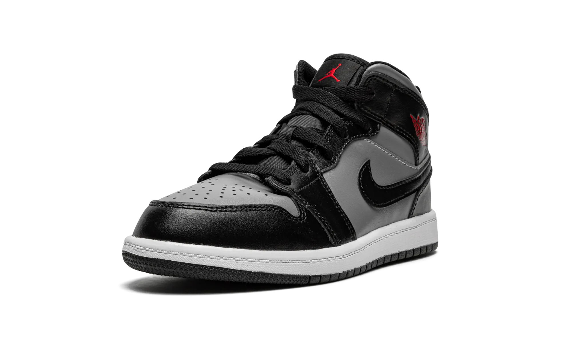 Air Jordan 1 Mid PS "Black / Shadow Grey" Dynamic Style Flexible