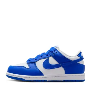 Soft-touch design Nike Dunk Low (PS) - White/Hyper Royal
