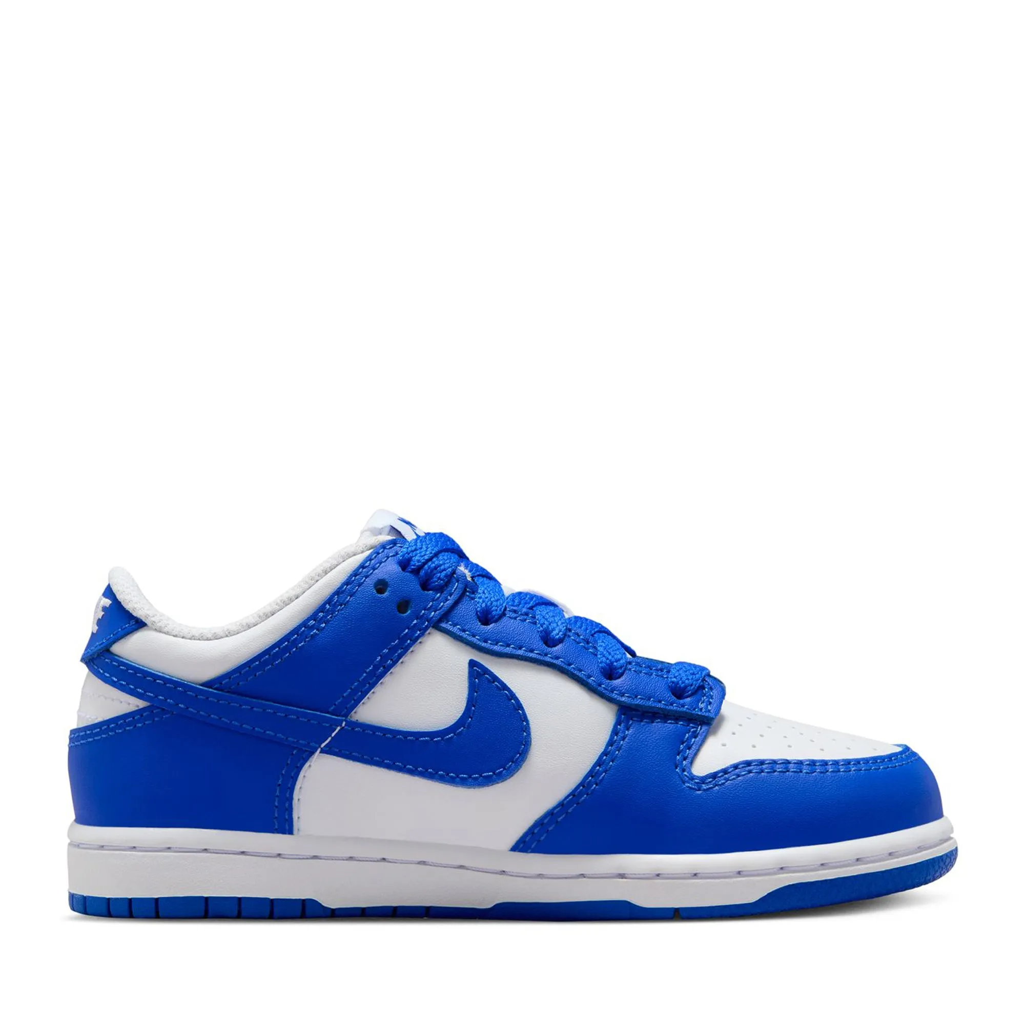 Hyper Elastic Foam Tech Lightweight Midsole Geometry Nike Dunk Low (PS) - White/Hyper Royal