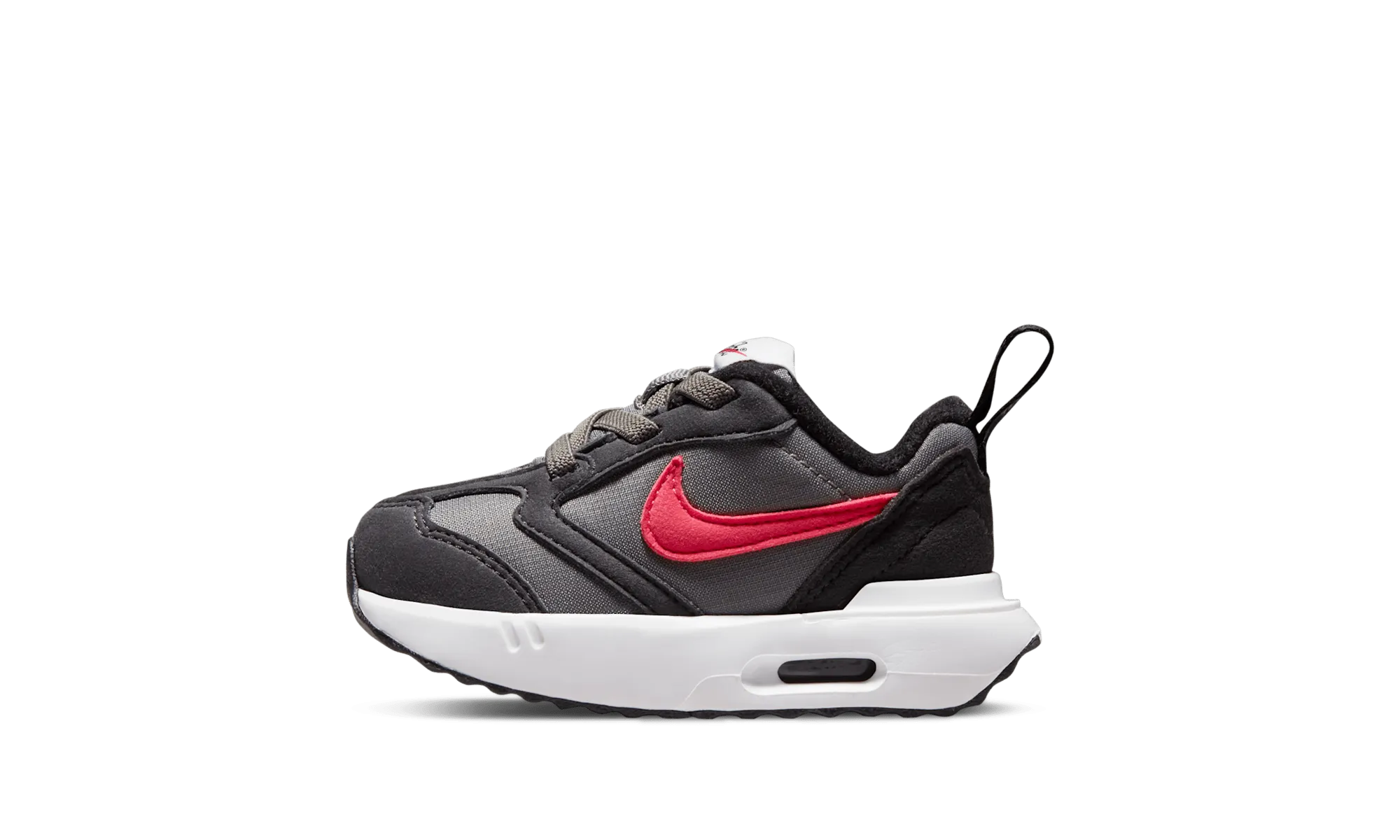 Design-led sprint shoes Air Max Dawn TD "Flat Pewter Siren Red"