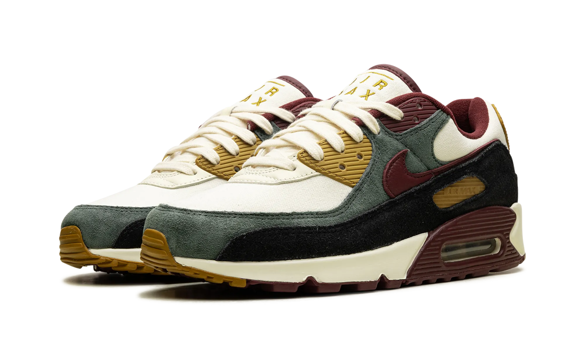 hypoallergenic shoes AIR MAX 90 PRM "Coconut Milk / Green / Bronze"