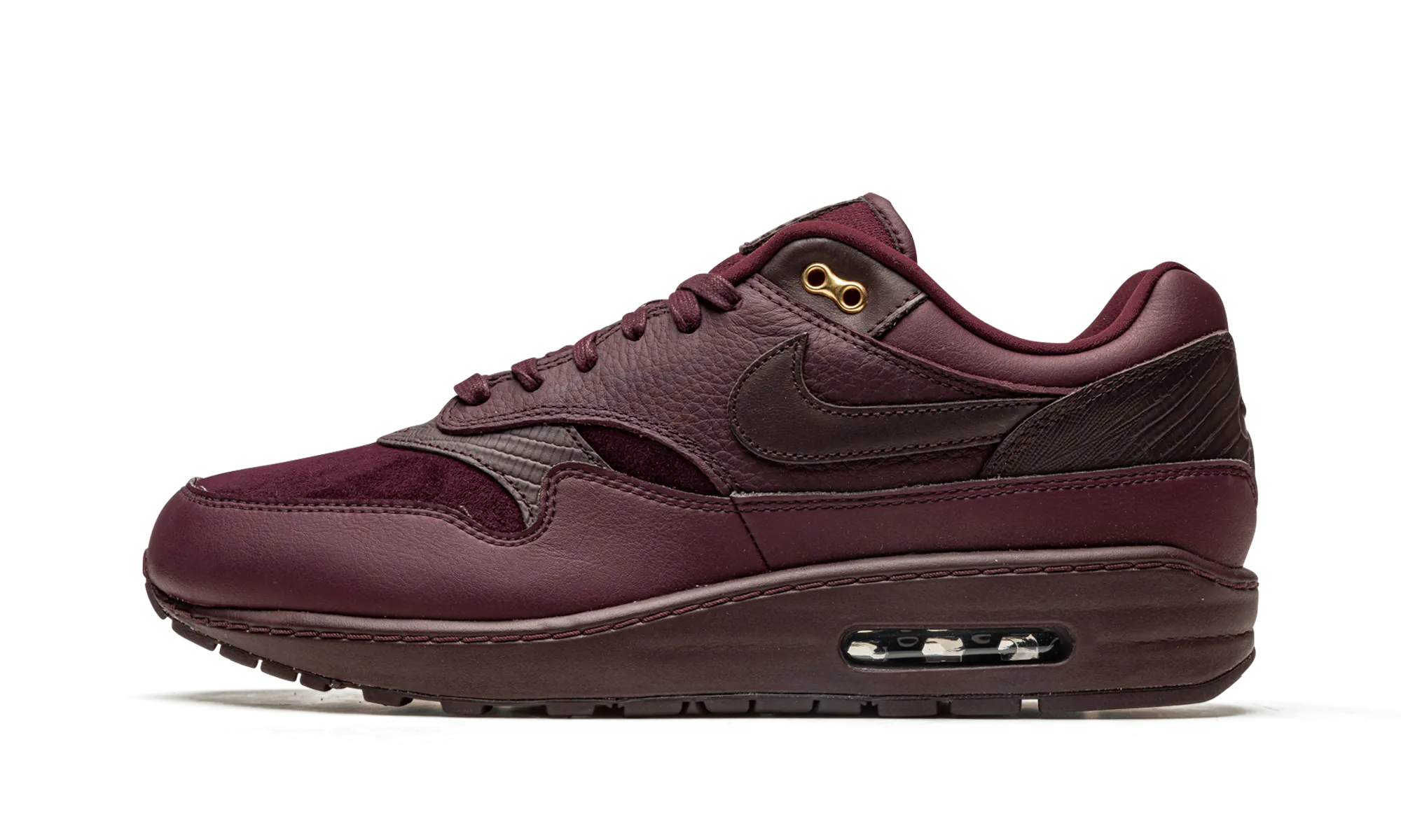 AIR MAX 1 WMNS "Burgundy Crush" left - foot