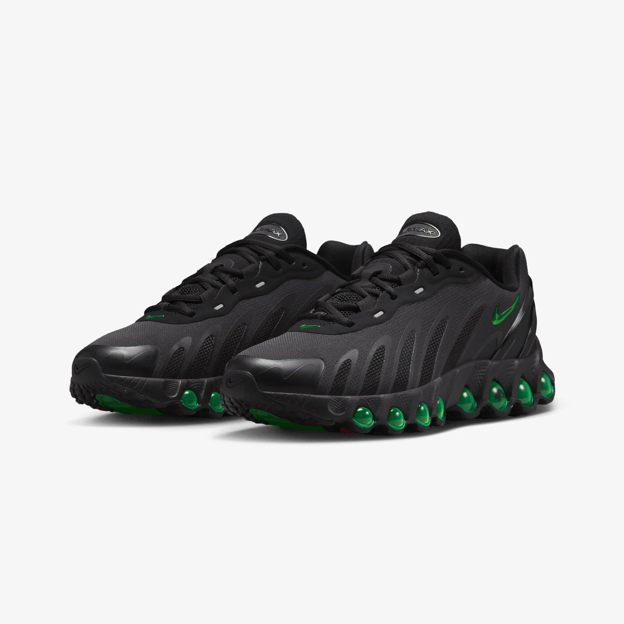 Nike | AIR MAX DN8 { BLACK/GREEN STRIKE-DK SMOKE GREY-BLACK Every Fit Vented Air Channels