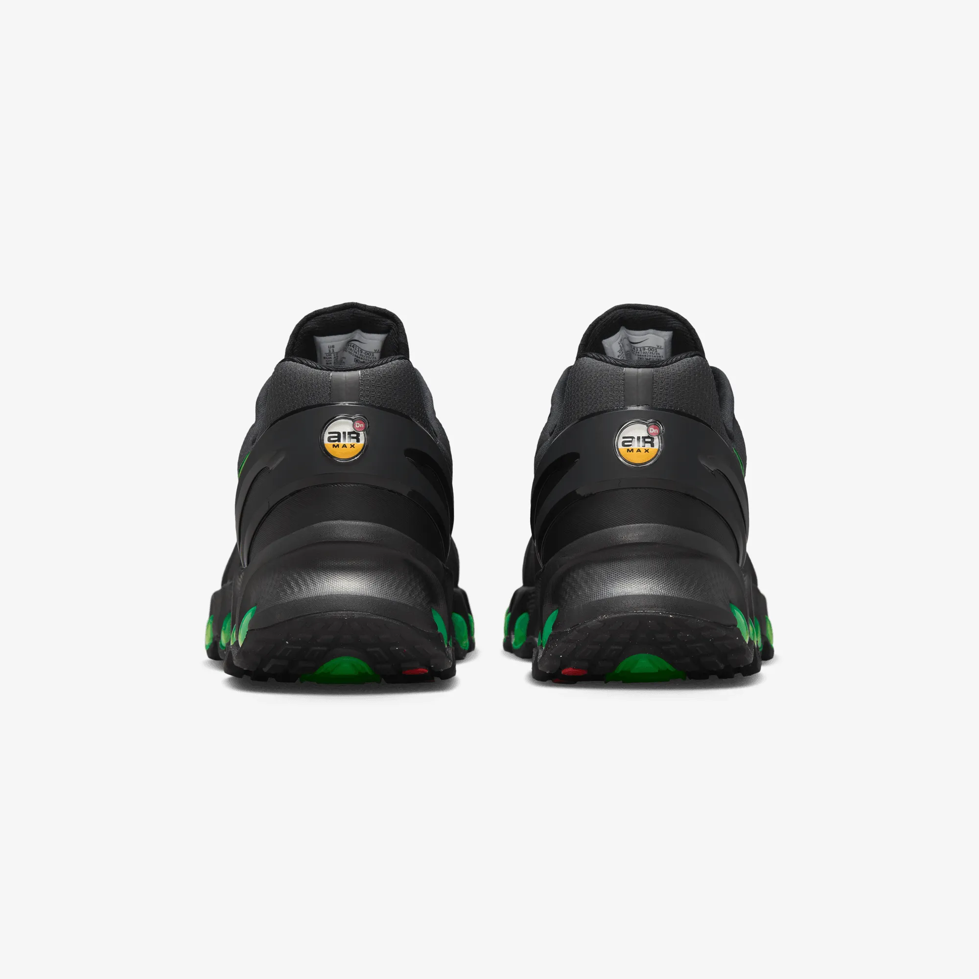 Auxetic Material Construction Nike | AIR MAX DN8 { BLACK/GREEN STRIKE-DK SMOKE GREY-BLACK