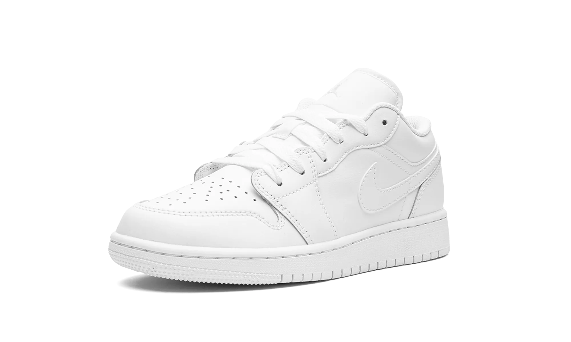 Air Jordan 1 Low GS "Triple White" Hyperbolic Lasting