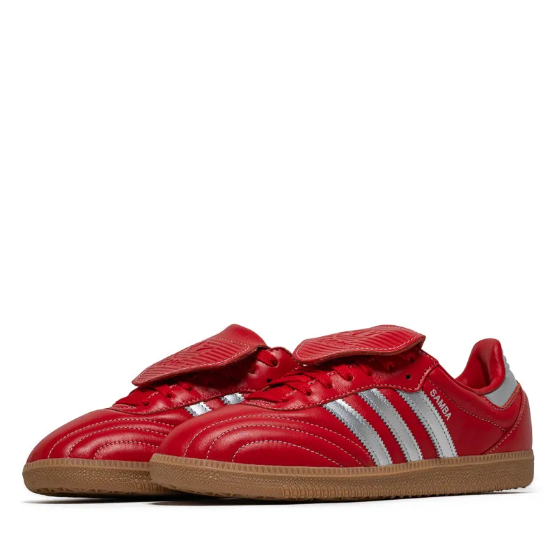 Women's Adidas Samba LT - Better Scarlett/Silver Metallic Stretchy Material Anti   Slip
