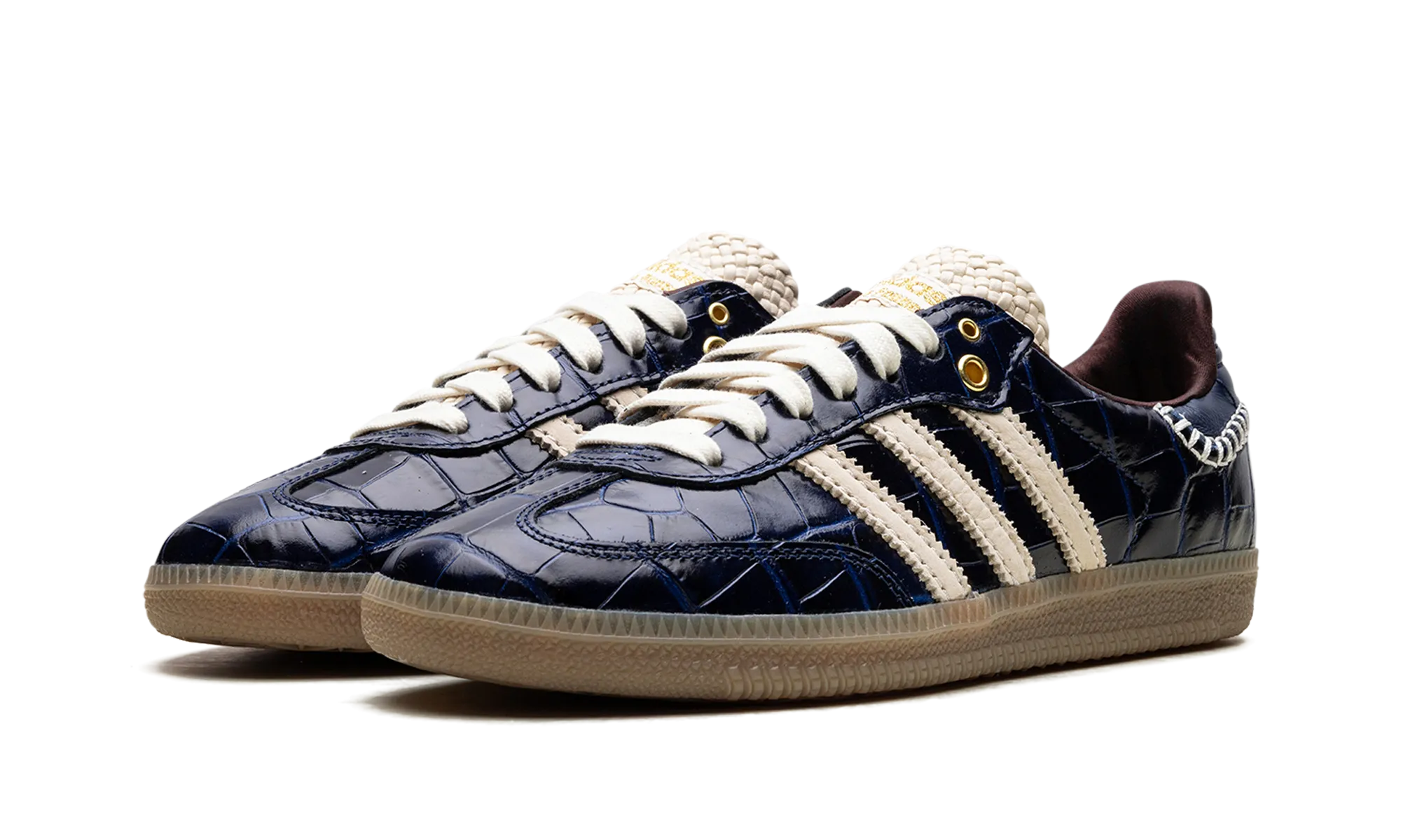 Samba OG "Wales Bonner - Navy Croc" Handmade Craft