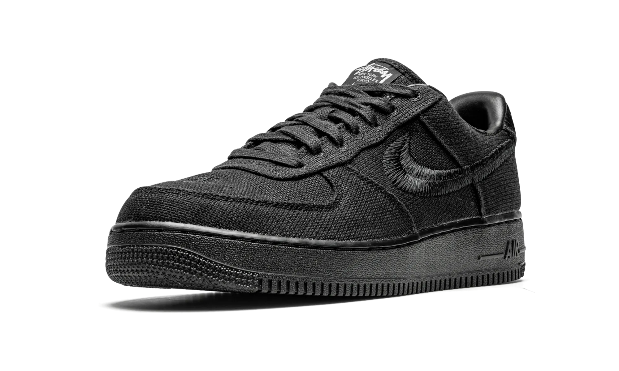 Smooth Cushion Air Force 1 Low "Stussy - Black"