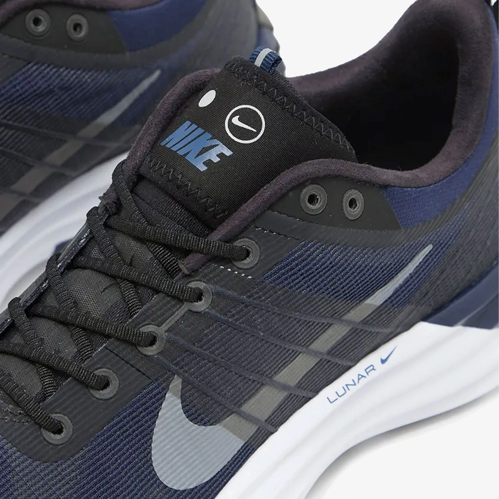 Hyper Compression Foam NIKE | LUNAR ROAM { BLACK/REFLECT SILVER-MIDNIGHT NAVY-WHITE