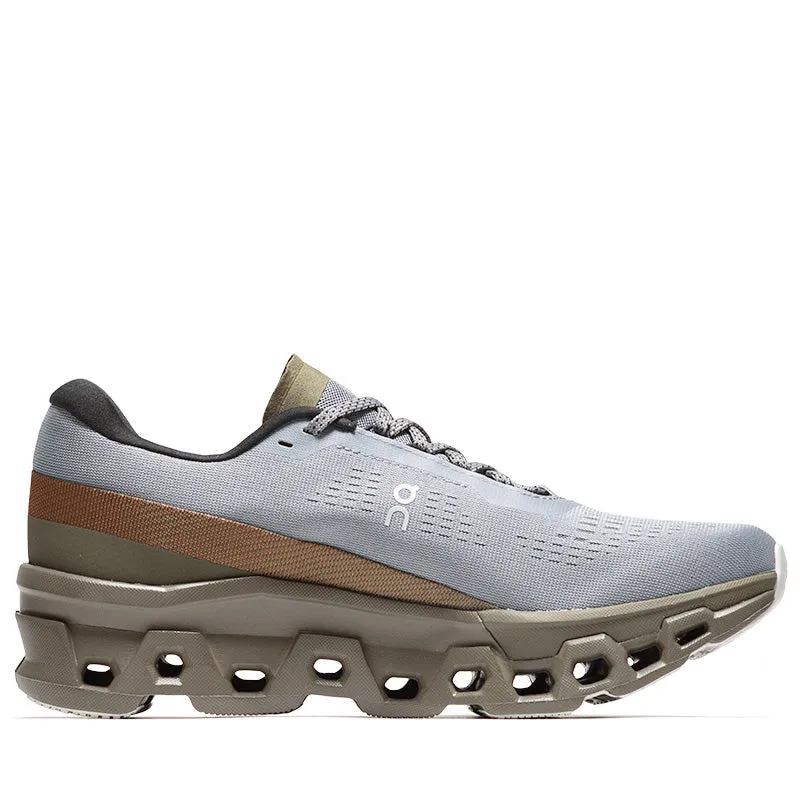 Pleasures x The Loop x On Cloudmonster 2 - Mist/Olive Performance Wear