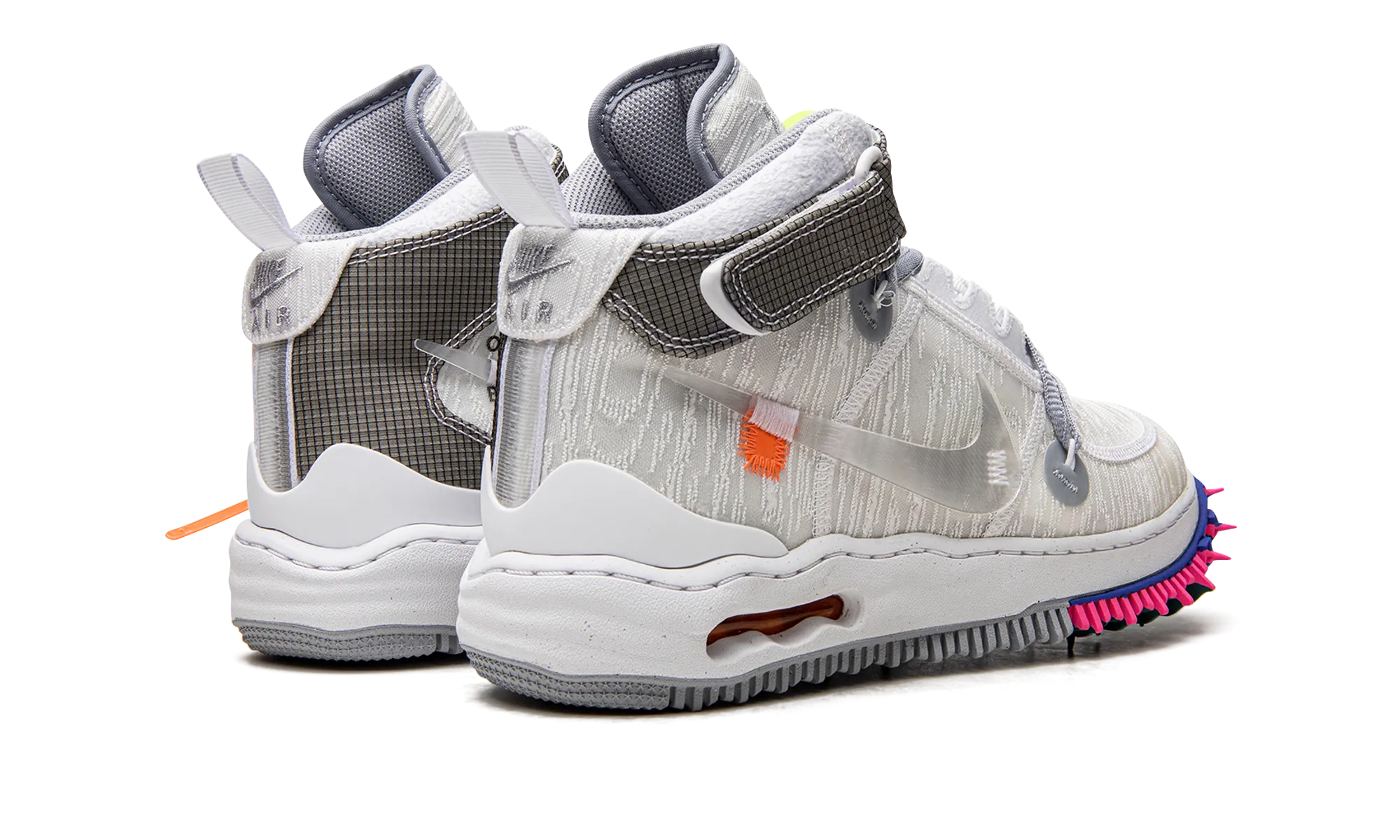 Air Force 1 Mid "Off-White - White" Premium Texture Compact