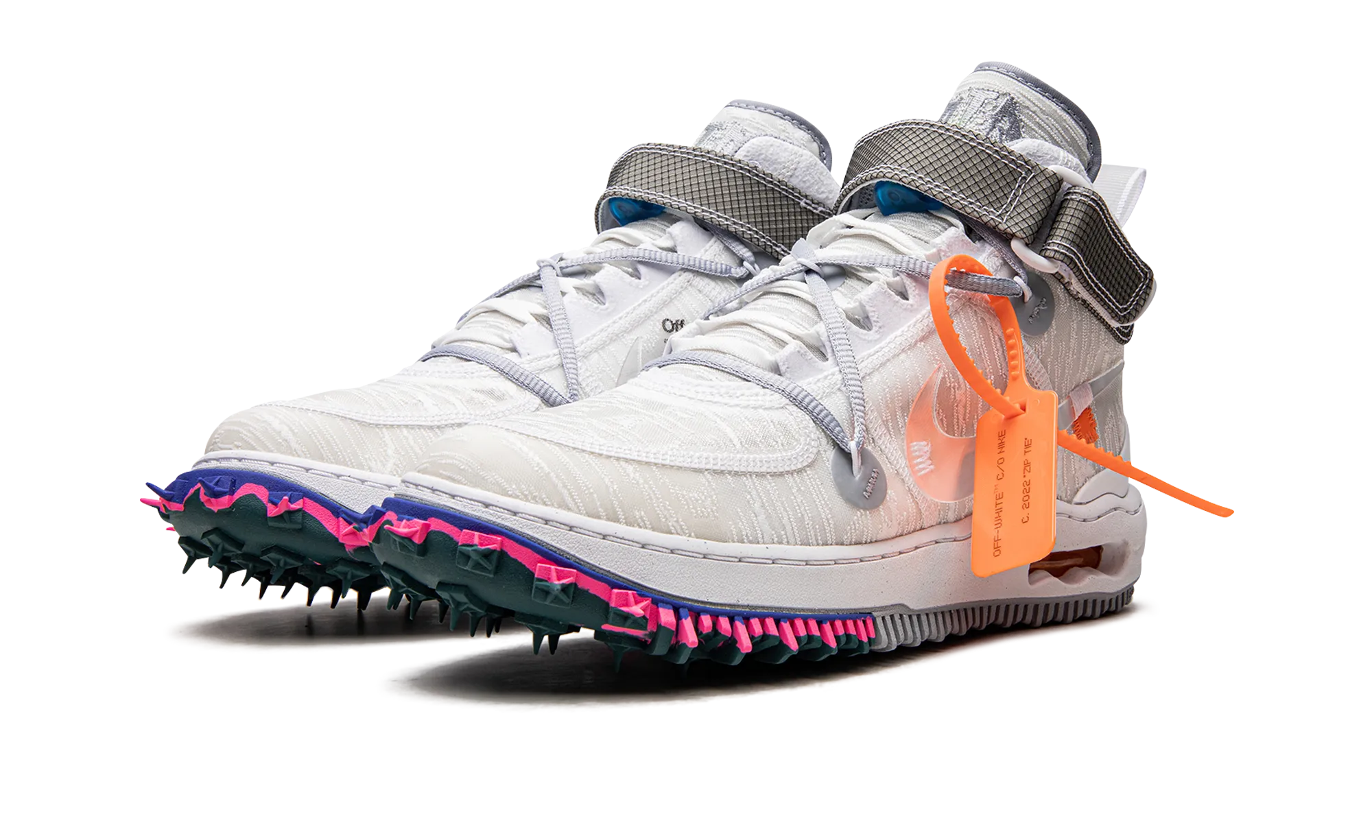 Street Ready Action Non Marking Soles Air Force 1 Mid "Off-White - White"