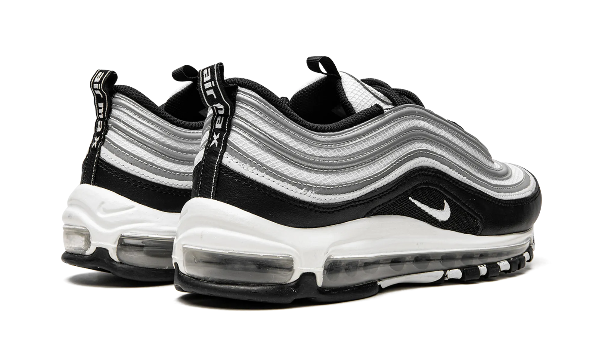 Air Max 97 "White / Black / Silver" family runs