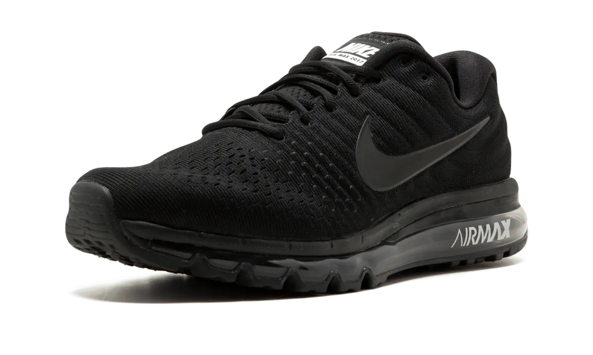 Air Max 2017 "Triple Black" scratch - resistant Impact Resistance