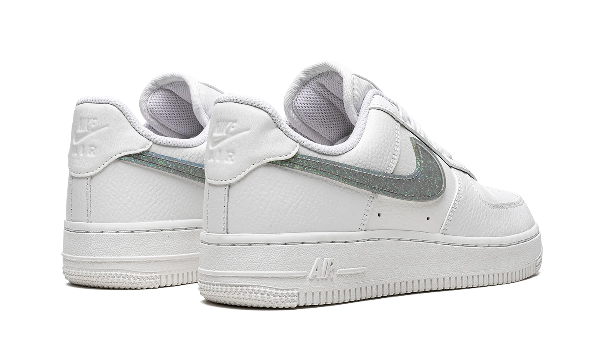 AIR FORCE 1 '07 ESS WMNS "Glitter Swoosh" Casual Wear Comfort Shape