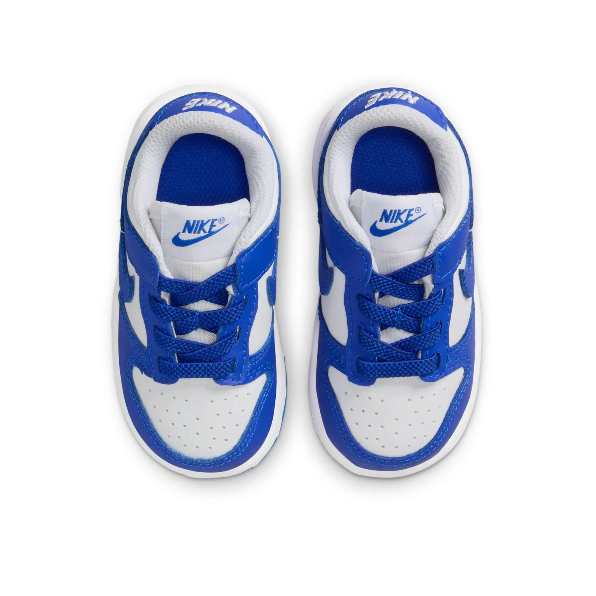 Nike Dunk Low (TD) - White/Hyper Royal Knit Fabric Integration Timeless lining