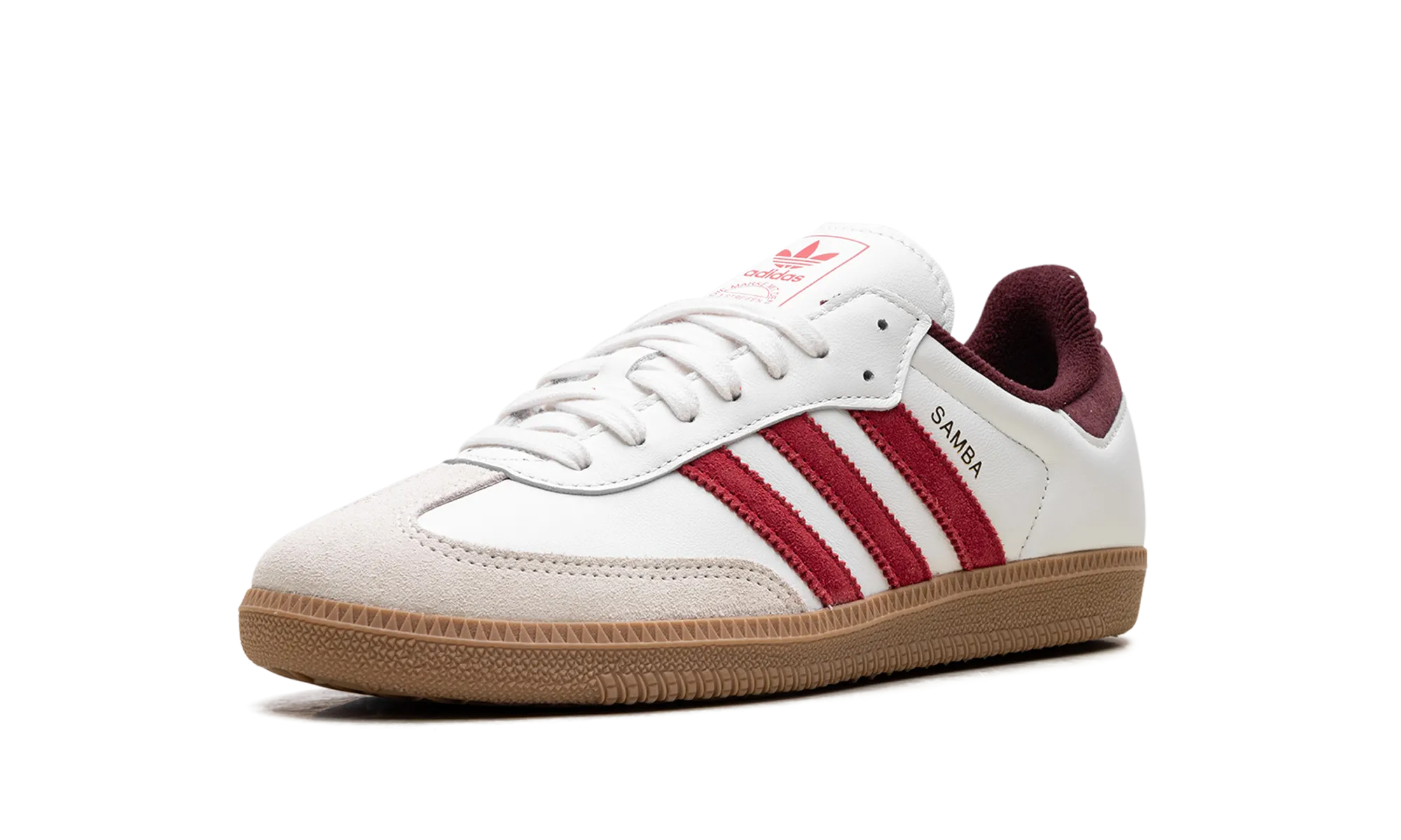 Samba OG "Core White Better Scarlet" Flexible Support Ad Shoot