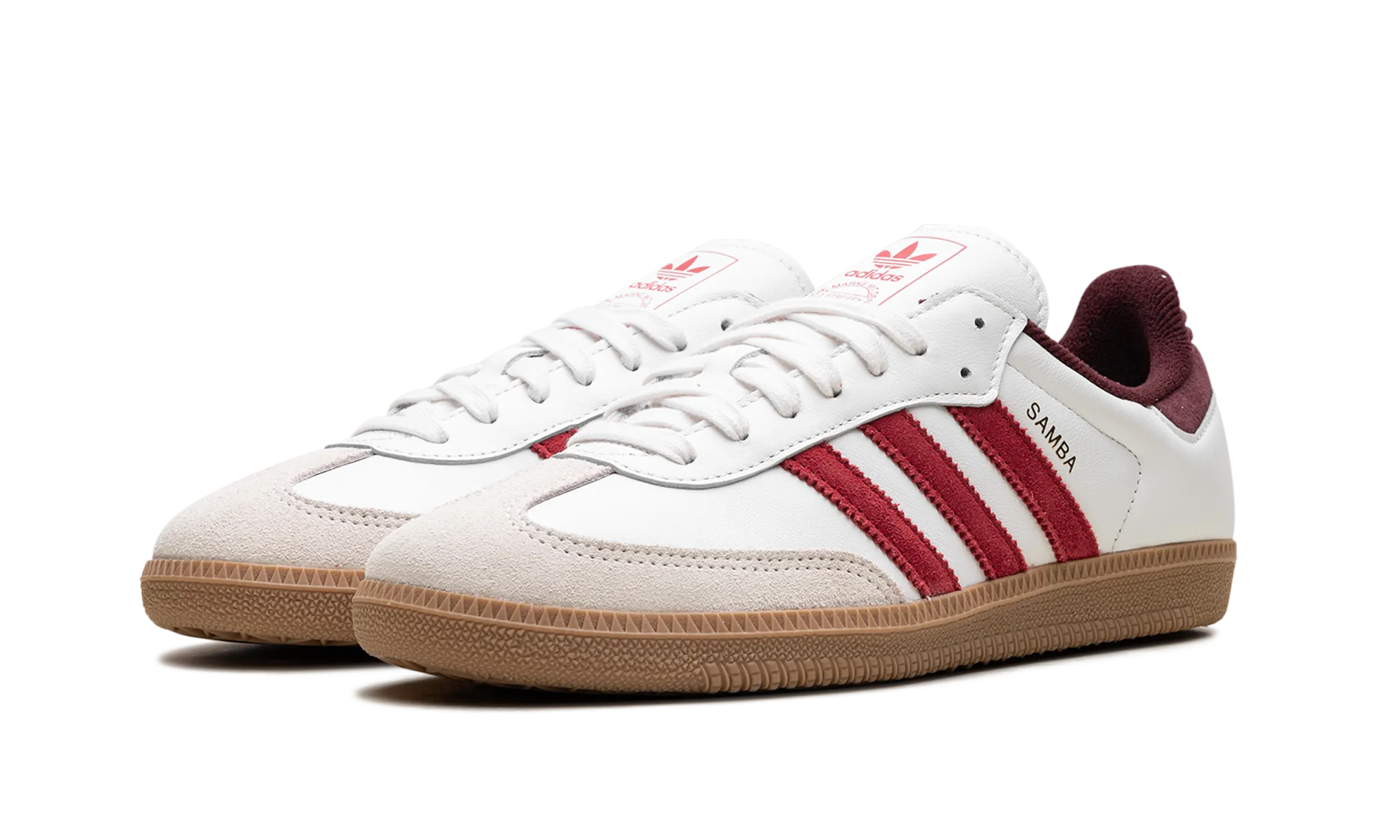 Samba OG "Core White Better Scarlet" Comfort Straps
