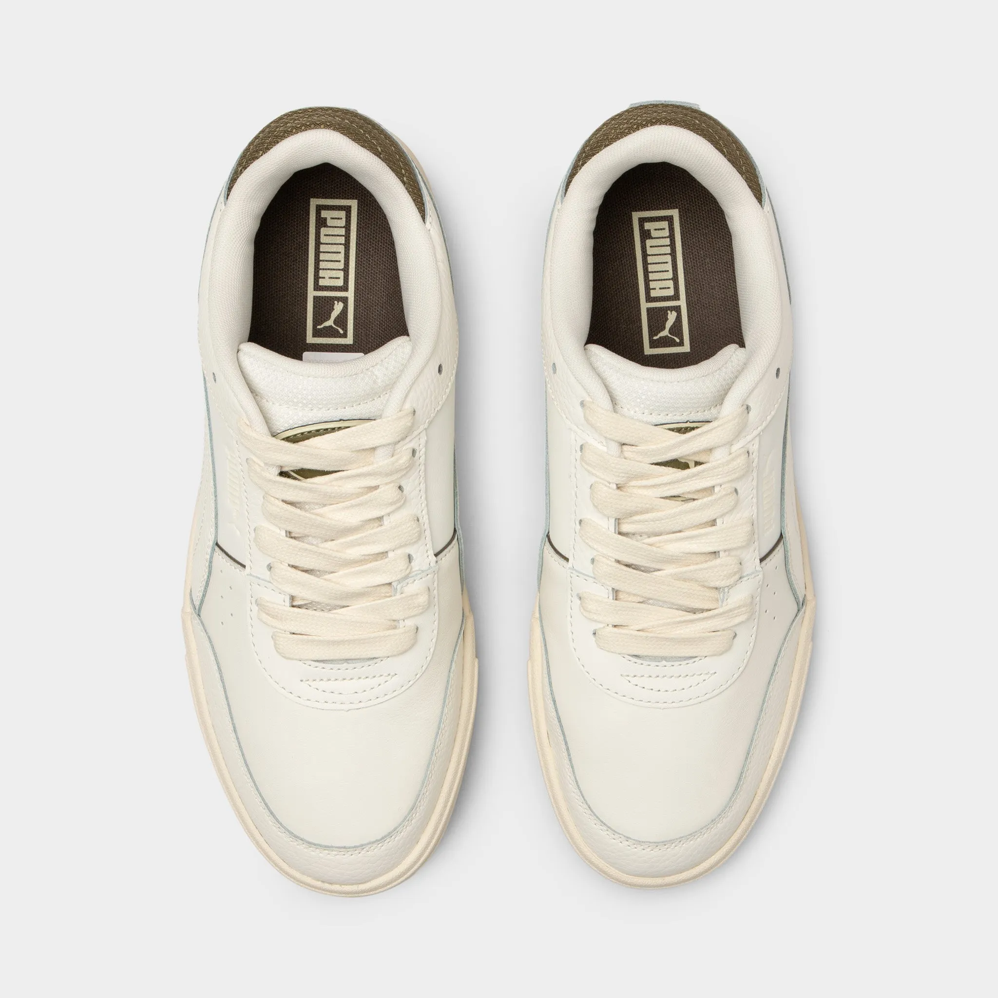 Street Scene Chic Walk PUMA CA Pro Sport Warm White / Alpine Snow - Dark Olive