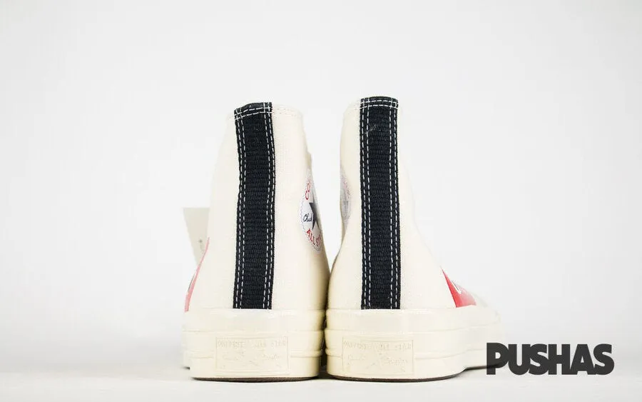 Score Hike Comme des Garcons Play x Chuck Taylors High Top - Milk (2019)