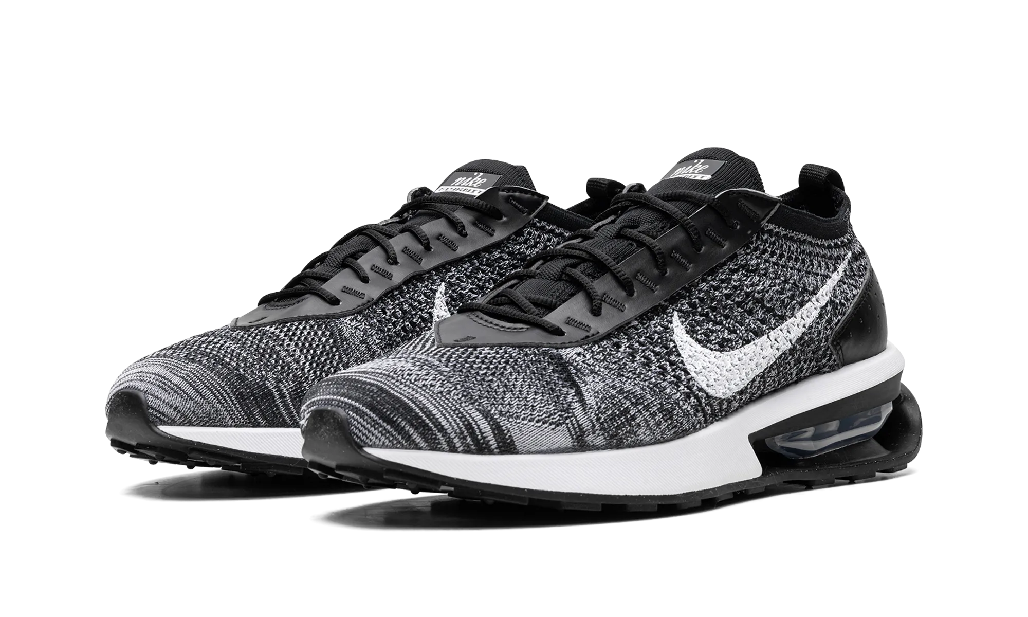 AIR MAX FLYKNIT RACER WMNS "Black White" running in obstacle races shoes Antibacterial