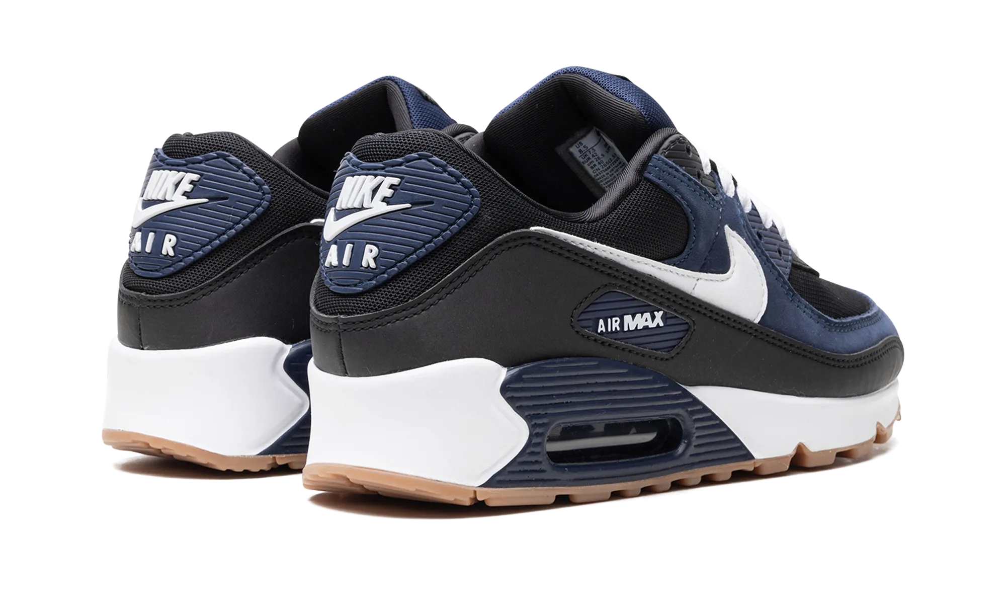 tight - fitting running shoes weekend run shoes Air Max 90 'Midnight Navy Gum' "MIDNIGHT NAVY"