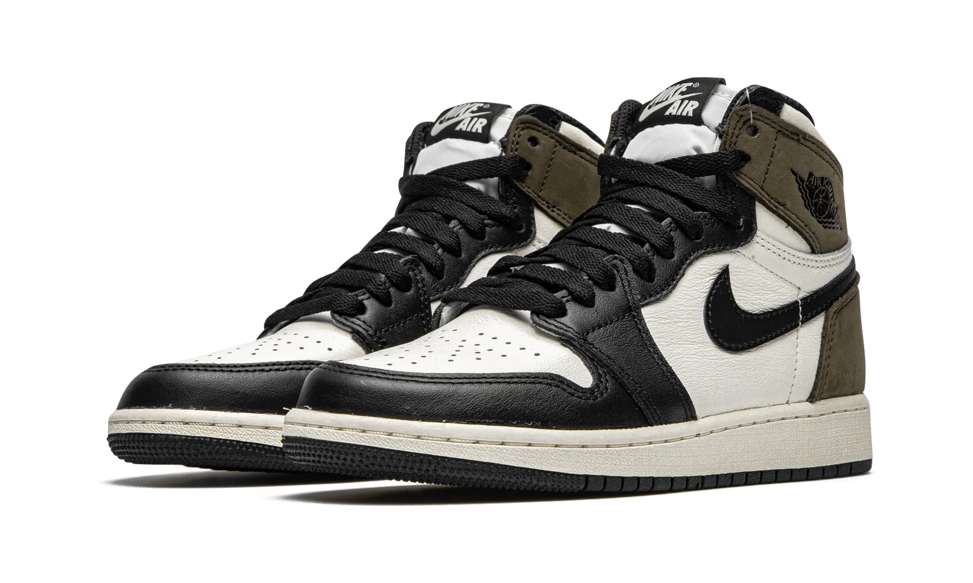 Lightweight Synthetic Durable Eyelets Air Jordan 1 Retro High OG GS "Dark Mocha"