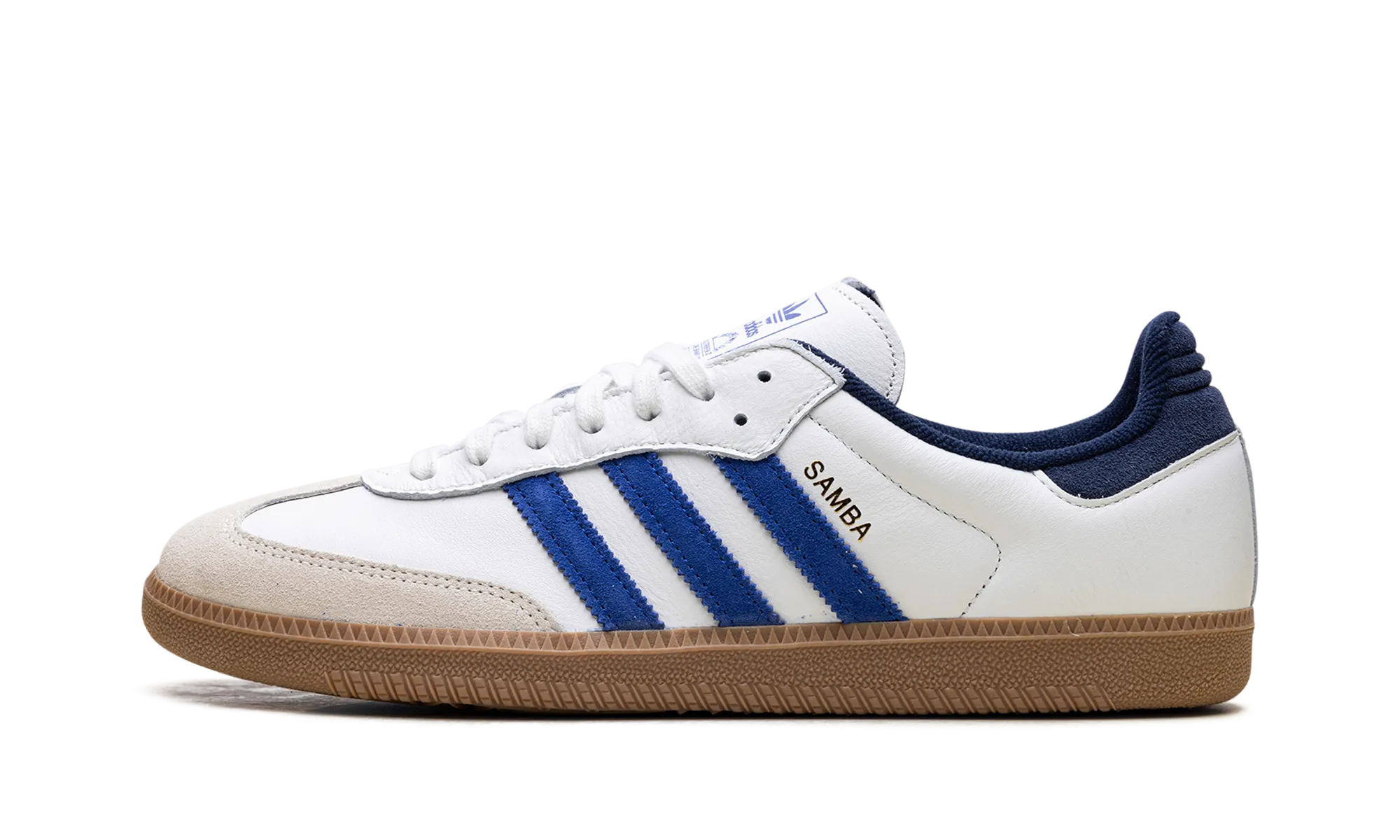 Samba OG "Core White Royal Blue" Boat shoes